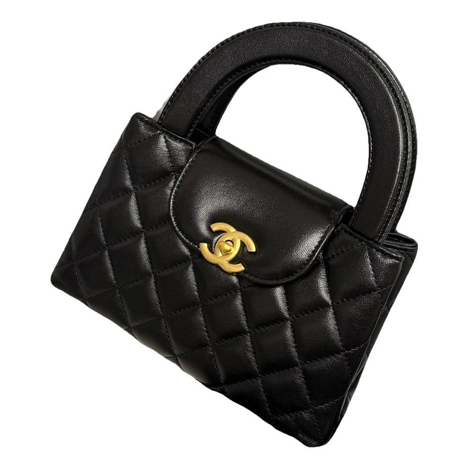 Mini Shopping leather handbag