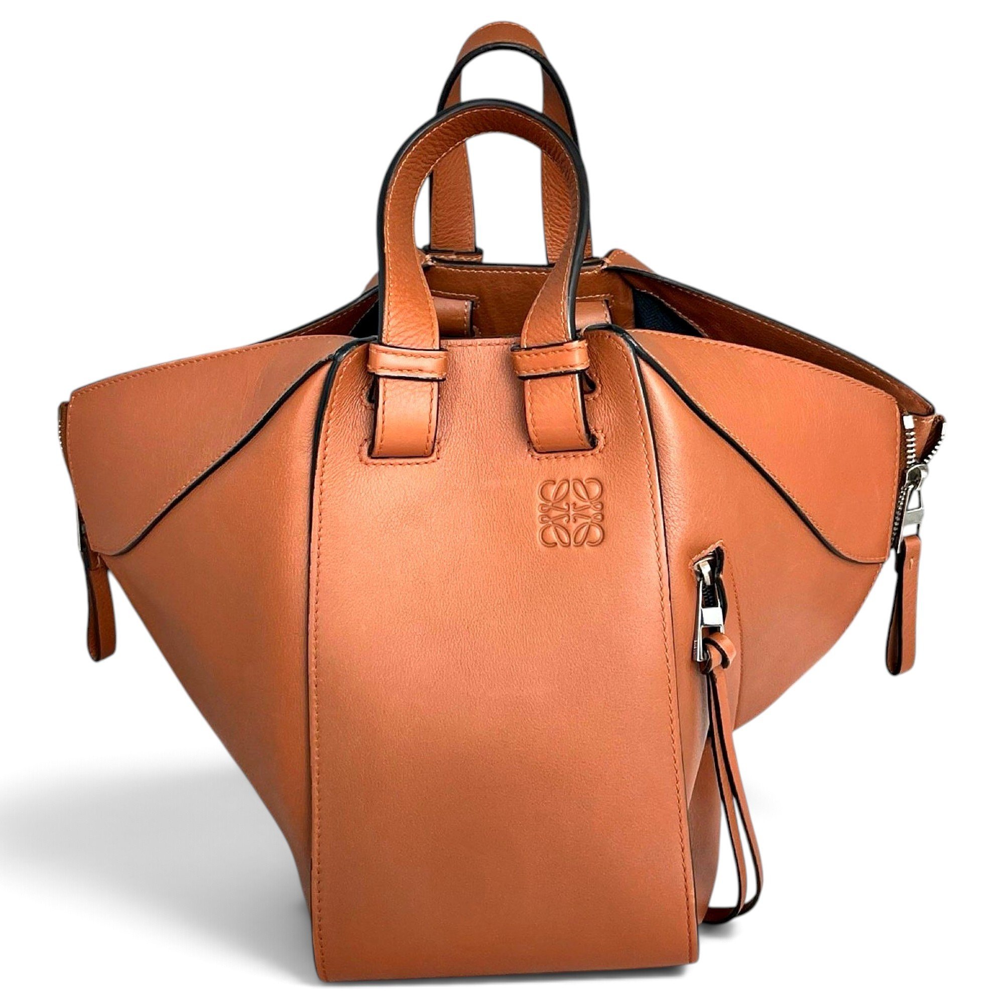 Hammock leather handbag