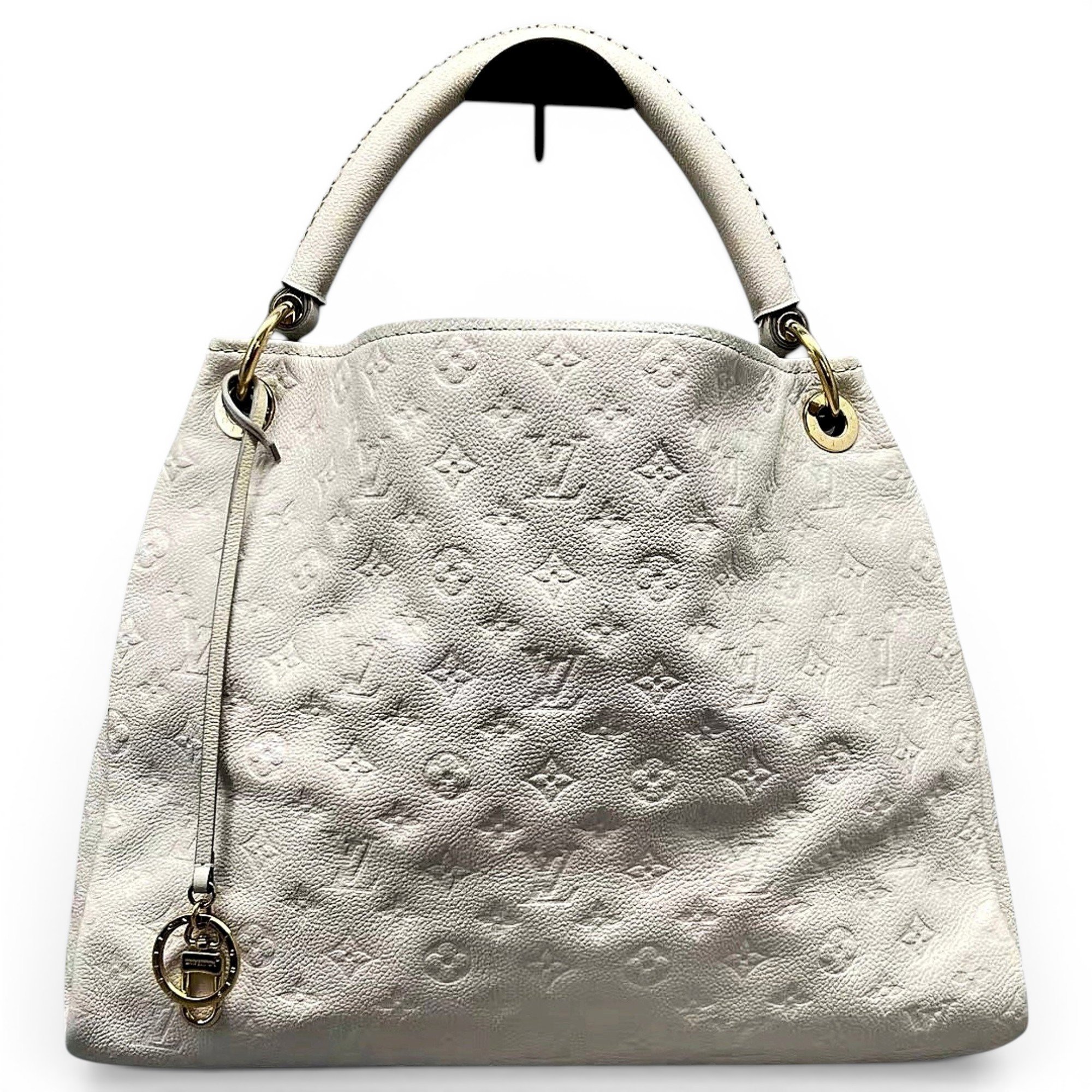 Artsy leather handbag