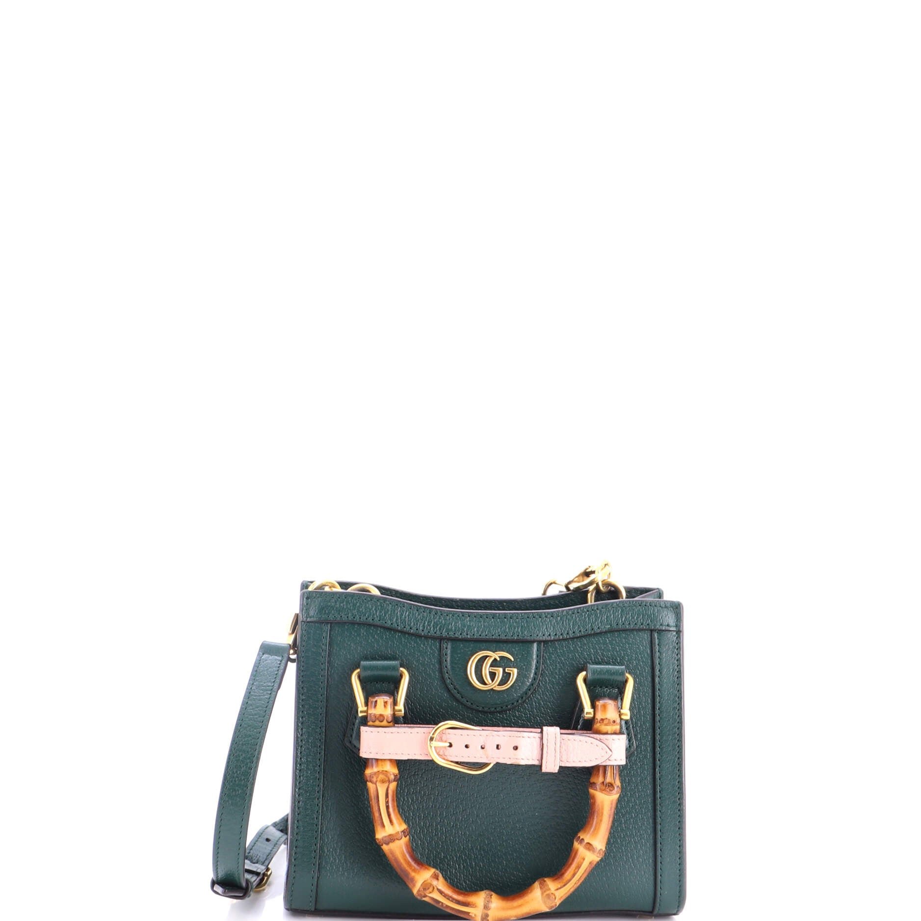 Diana NM Bamboo Handle Tote Leather Mini