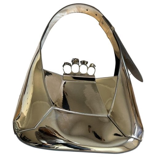 Knuckle leather handbag
