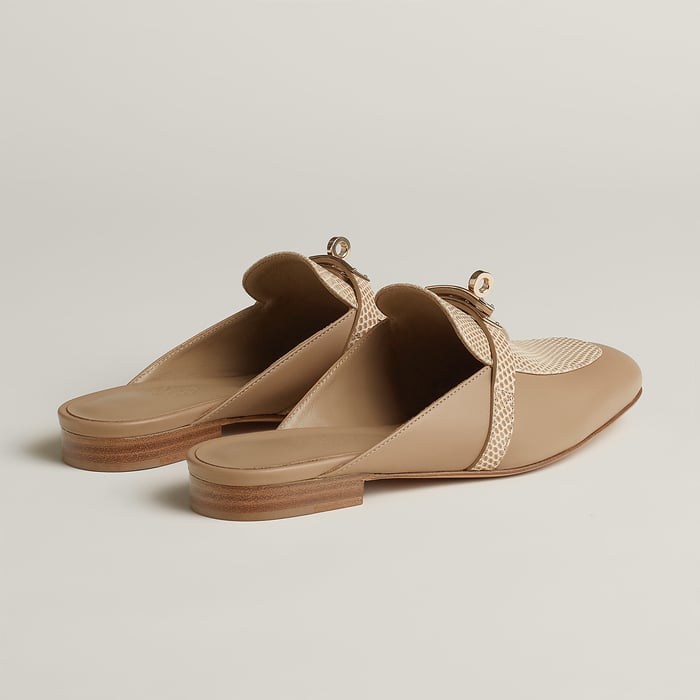 Beige Argile Oz Mule