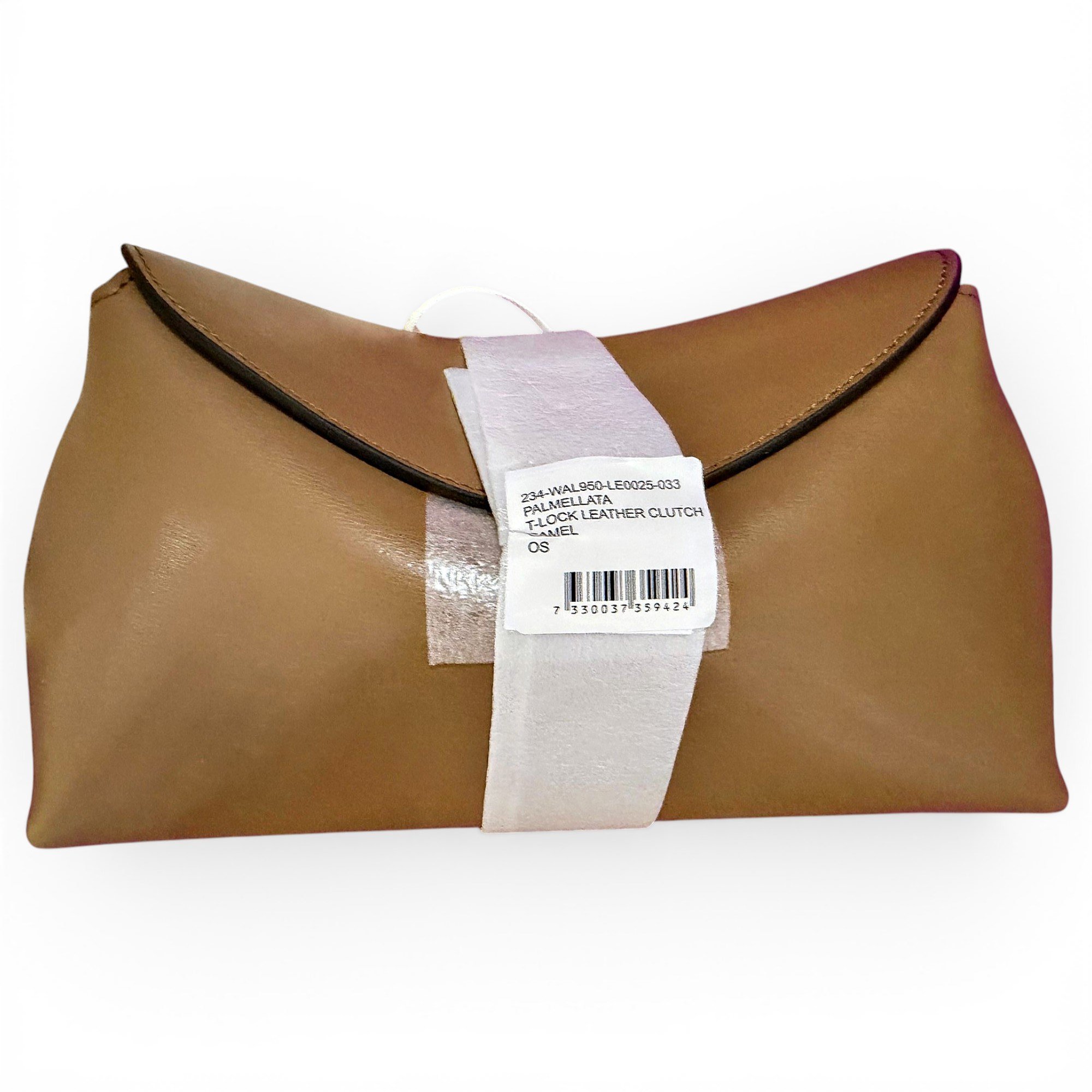 Toteme T-Lock leather clutch bag