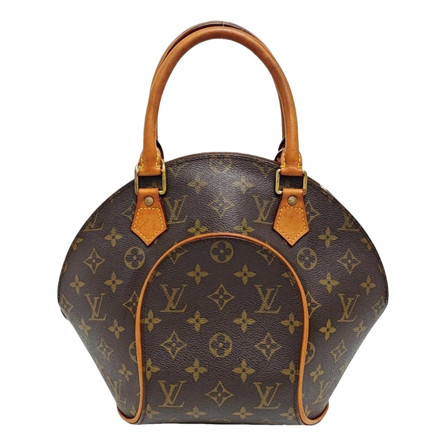 Ellipse leather handbag