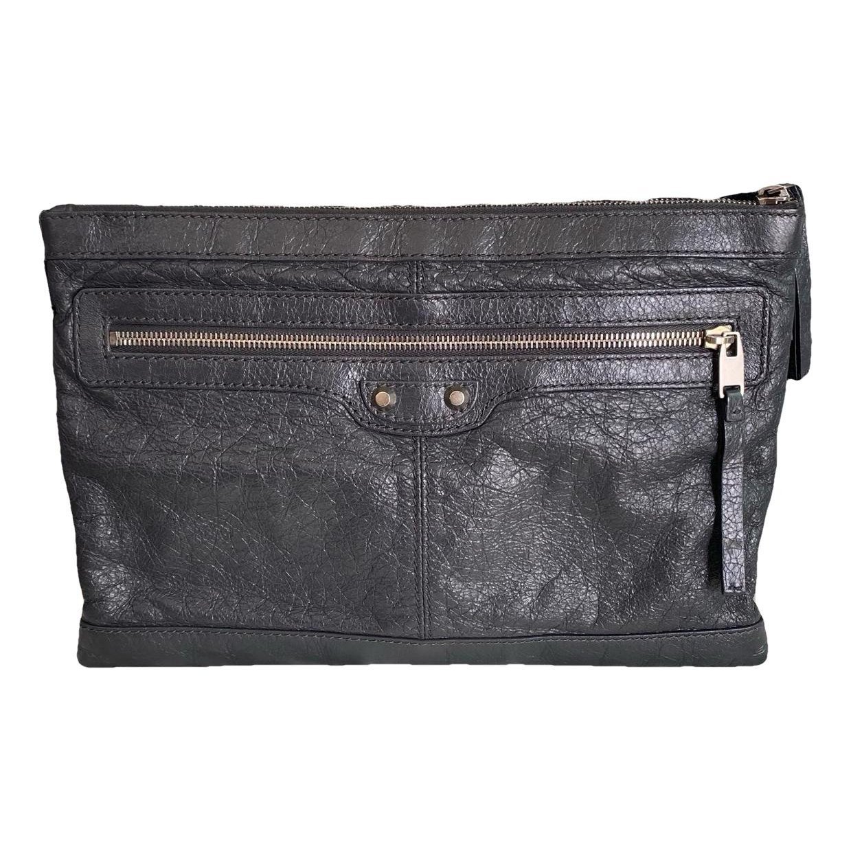 City Clip leather clutch bag