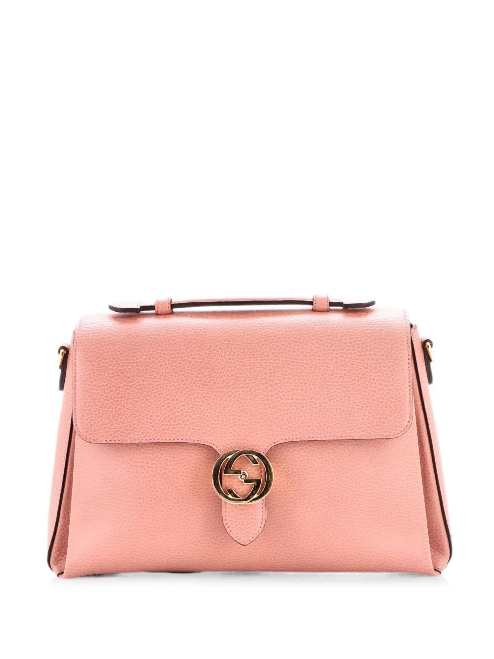 Interlocking Top Handle Bag Leather Medium shoulder bag