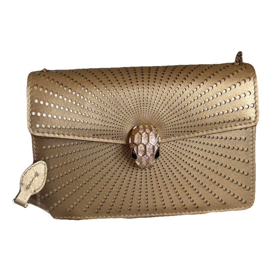 Serpenti leather handbag
