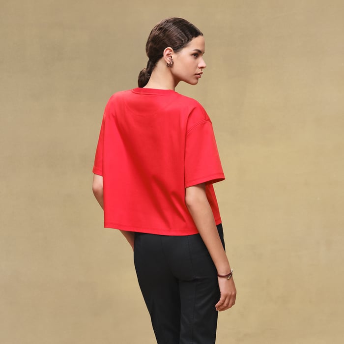Rouge Amazone Printed Boxy T-shirt