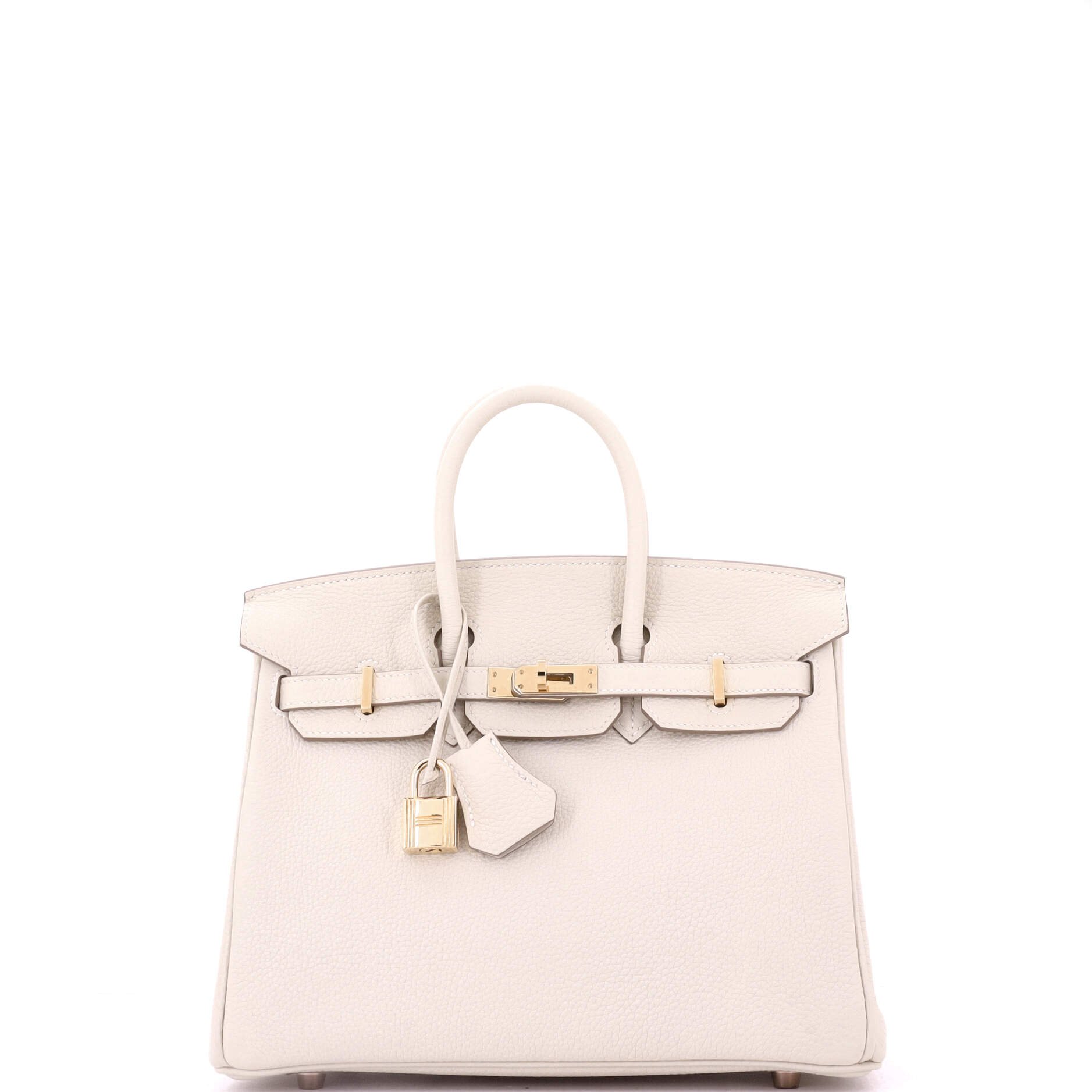 Hermes Birkin Handbag Light Togo with Rose Gold Hardware 25