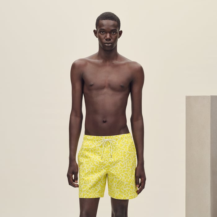 Jonquille "Calligraphie Equestre" Swim Trunks