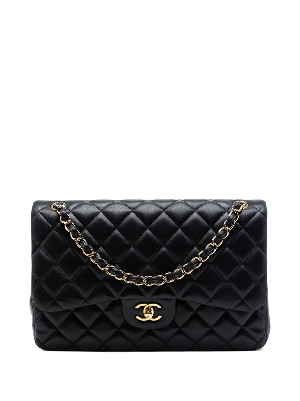 2012-2013 Jumbo Classic Lambskin Double Flap shoulder bag
