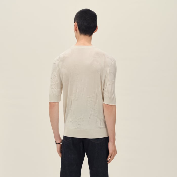 Écru "Calligraphie Equestre" Crewneck Sweater