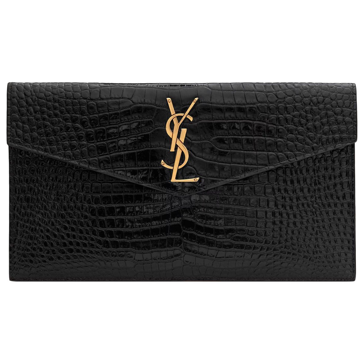 Uptown leather clutch bag