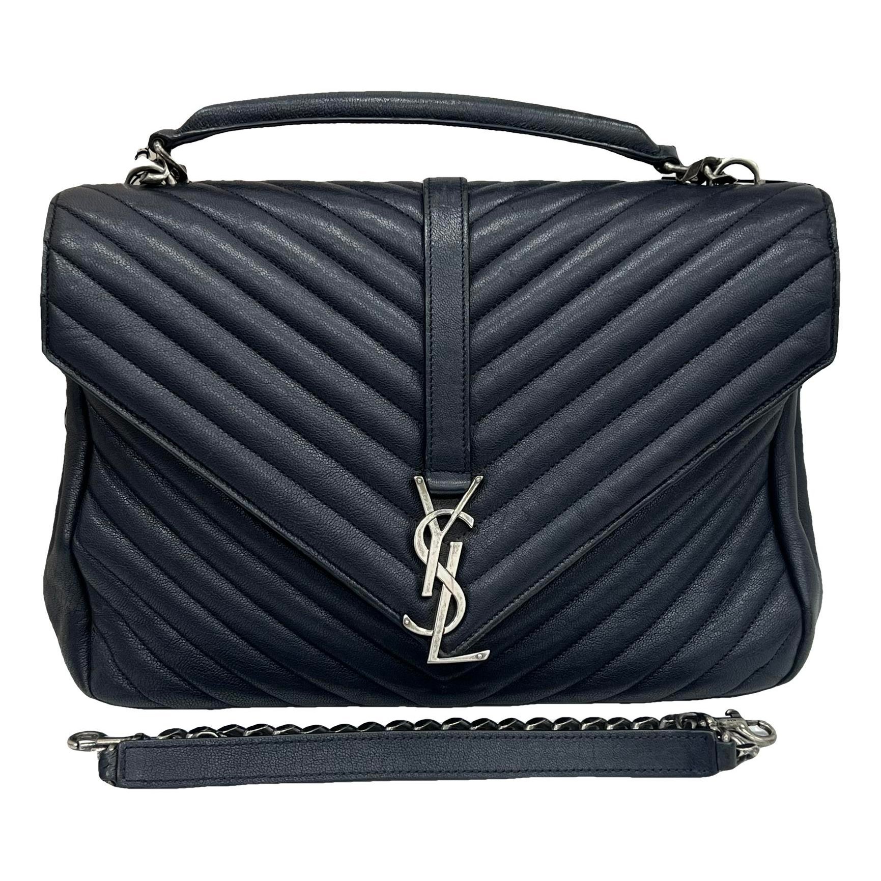 Collége monogramme leather handbag