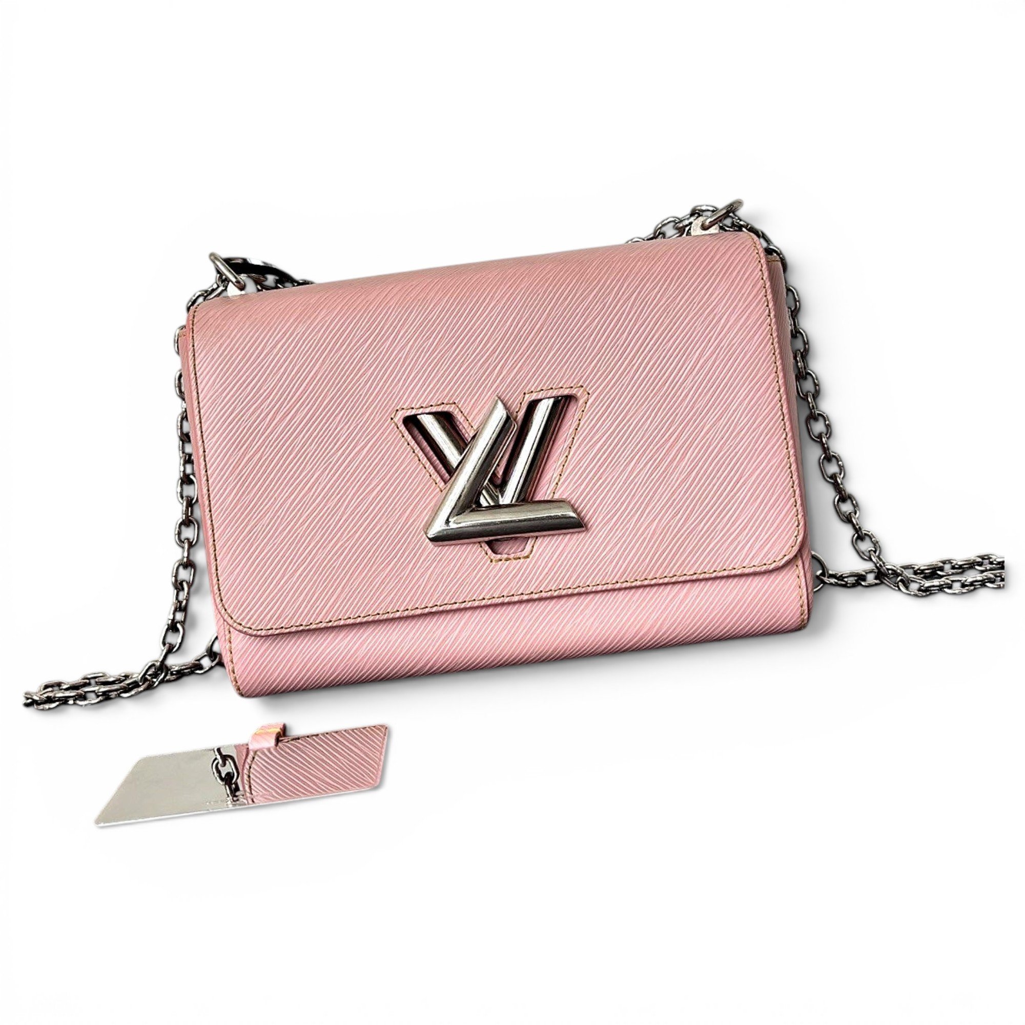 Twist leather handbag