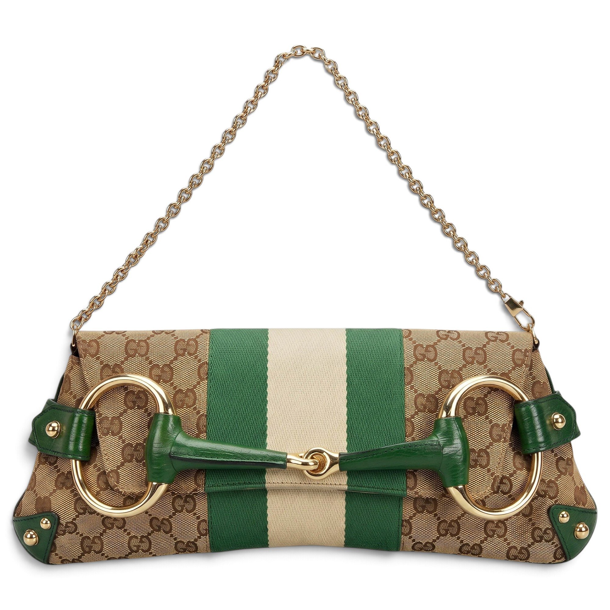 Horsebit Chain cloth handbag