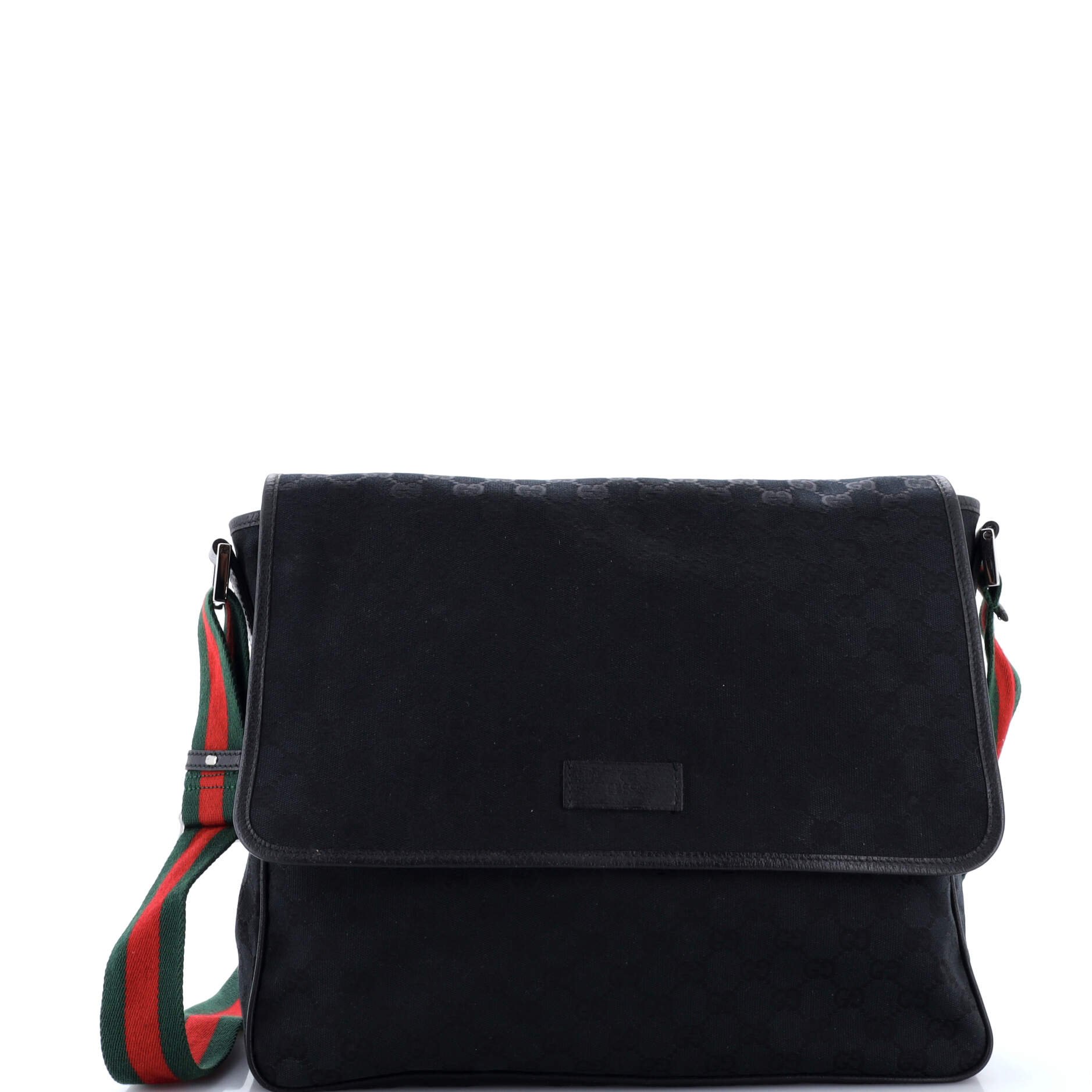Web Strap Flap Messenger GG Canvas Medium