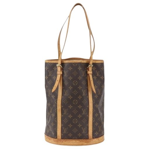 Bucket leather handbag