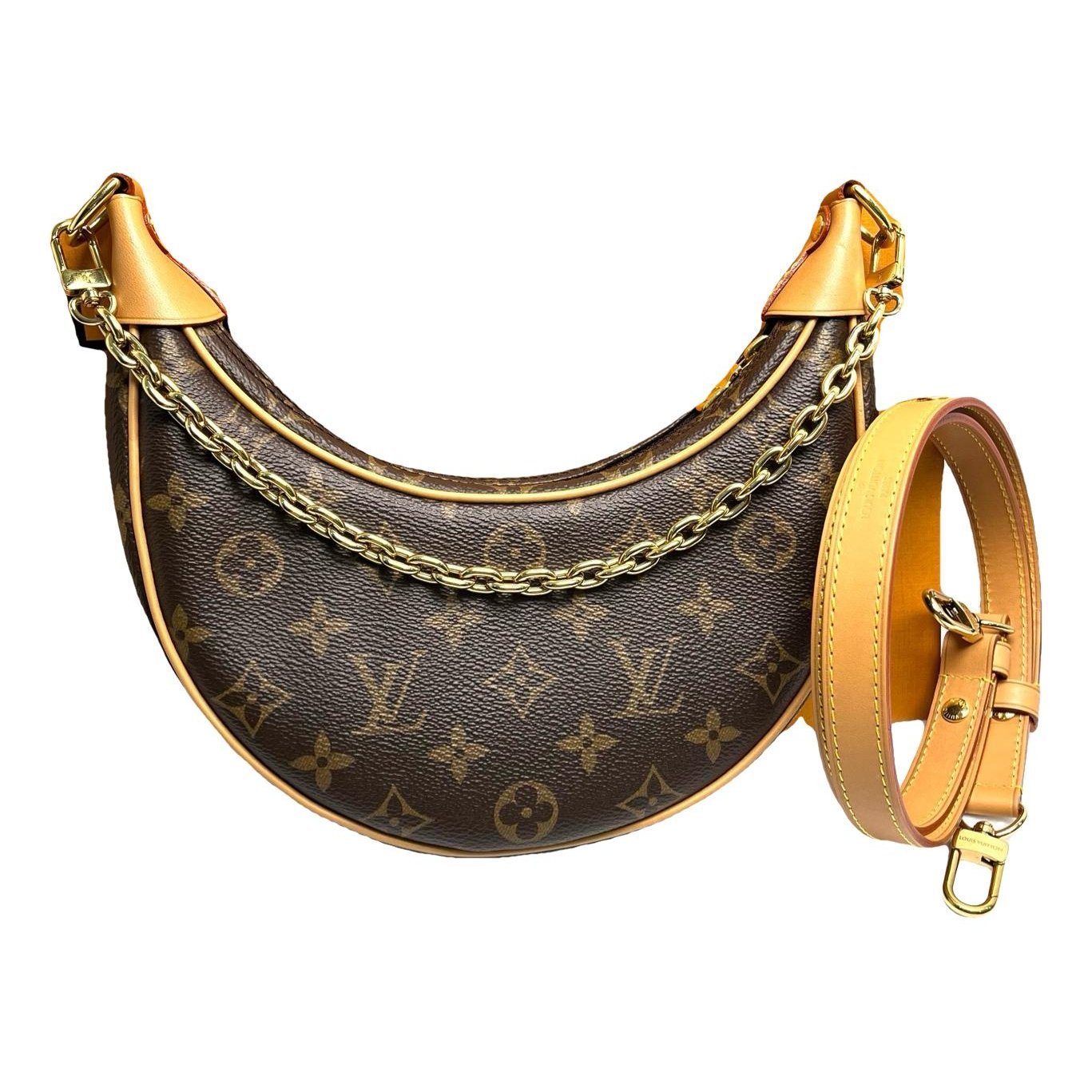 Loop leather handbag