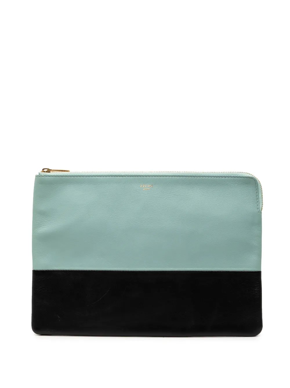 2012 Bicolor Lambskin Solo clutch bag