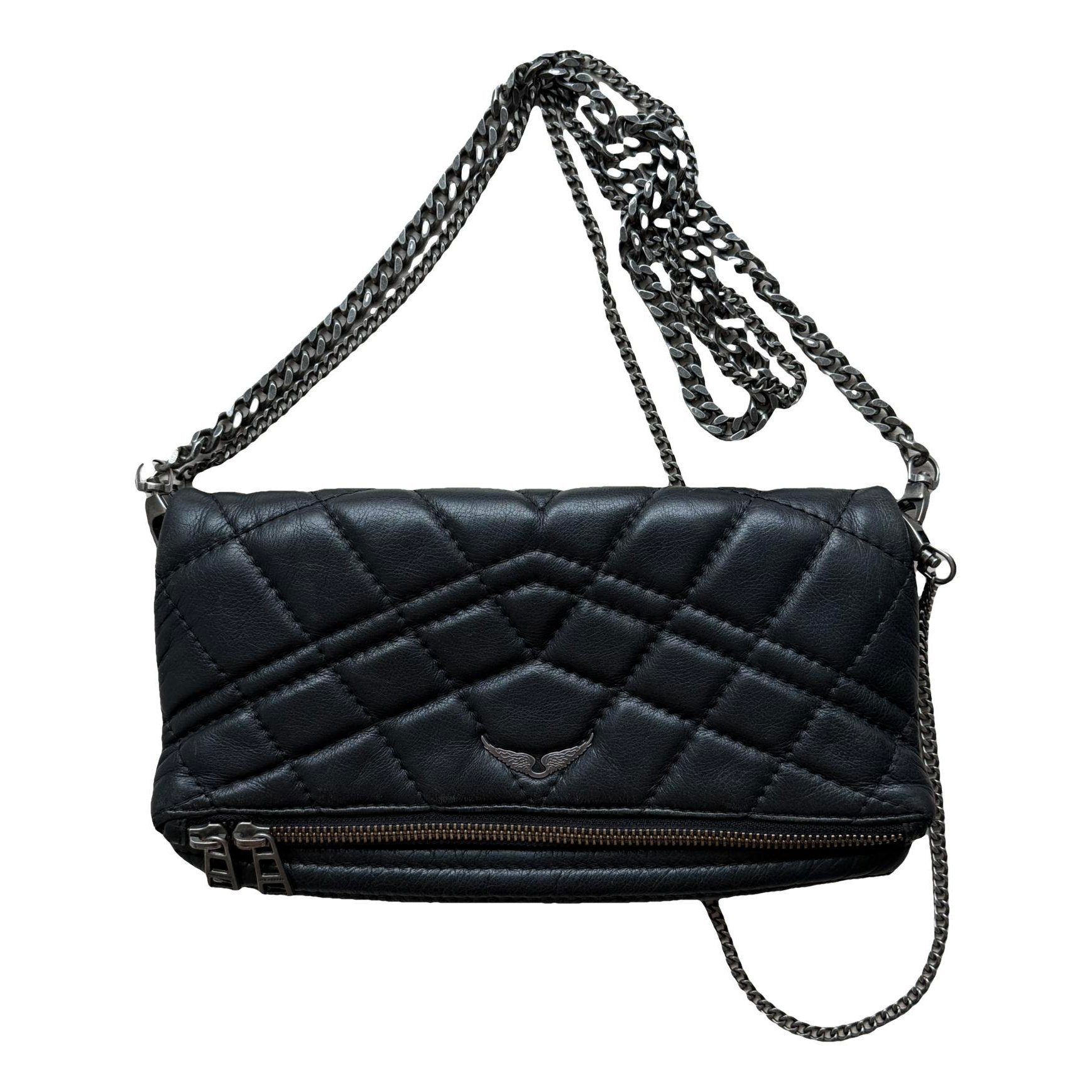 Rock leather crossbody bag