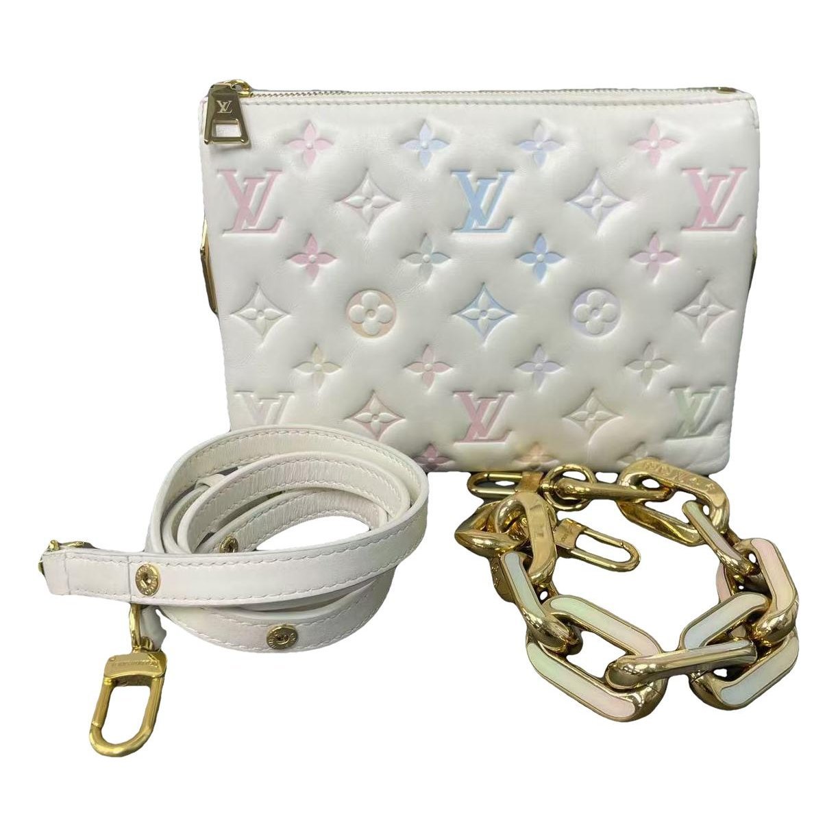 Coussin leather handbag