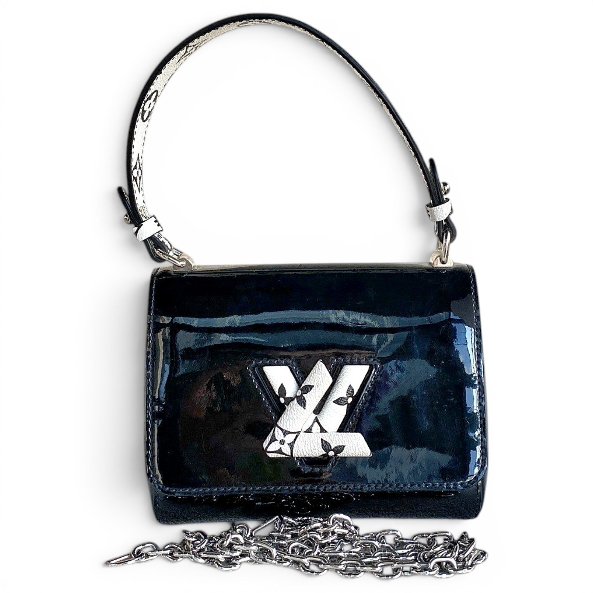 Twist leather handbag