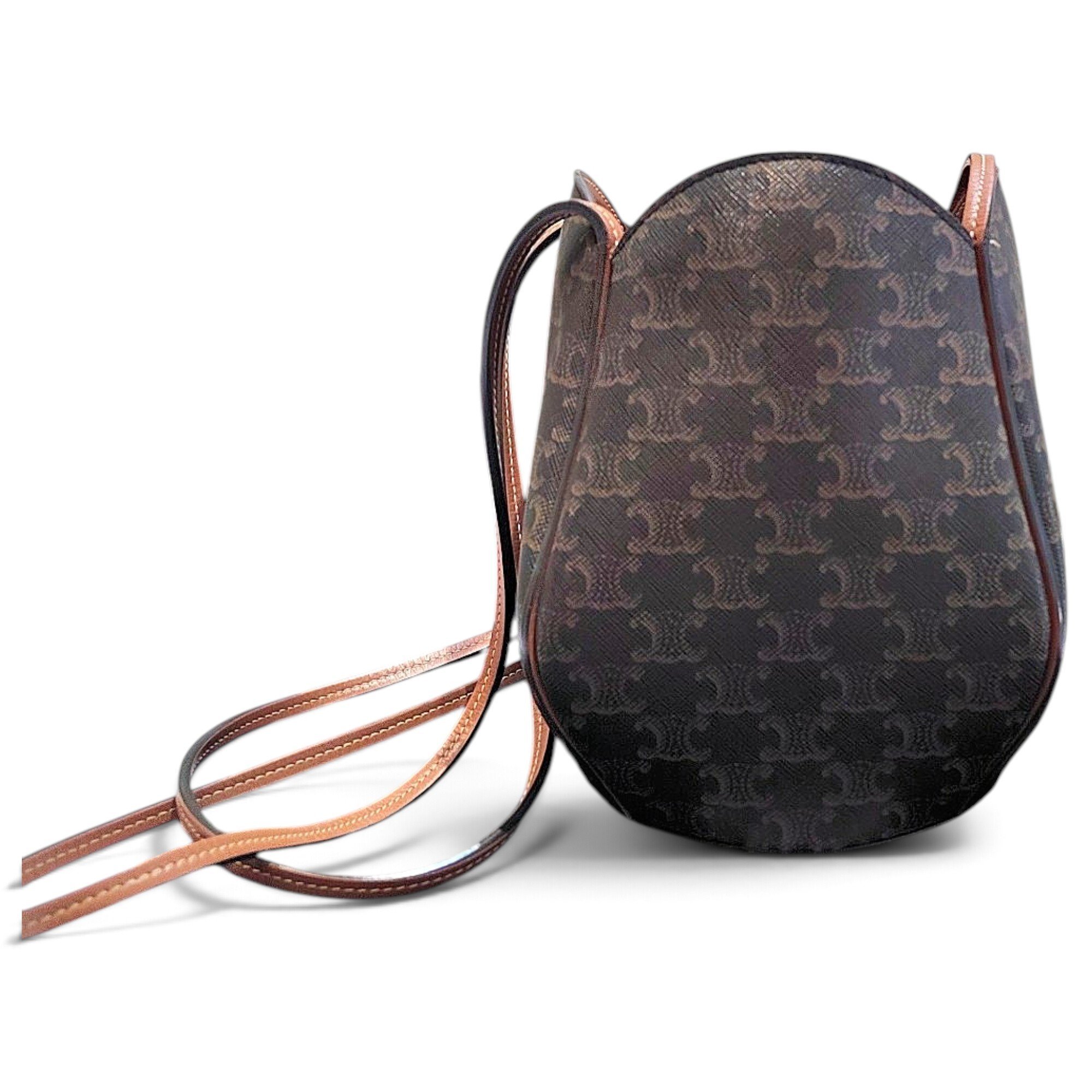 Tambour leather handbag