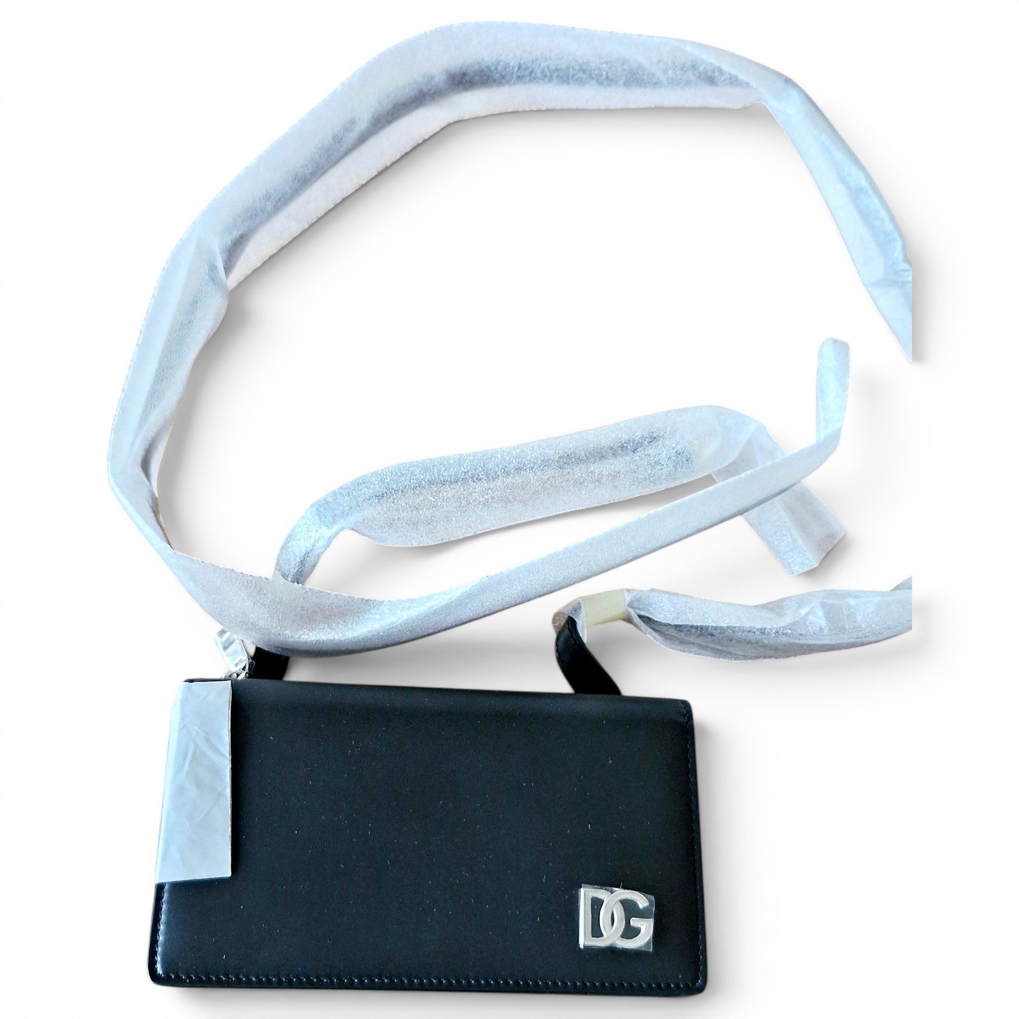 Leather clutch bag