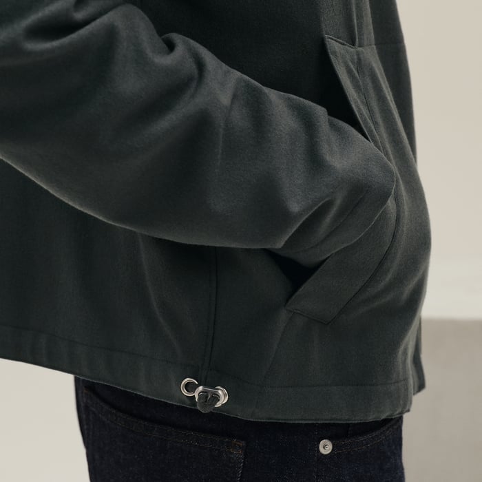 Vert Chrome Zipped Jacket Shirt