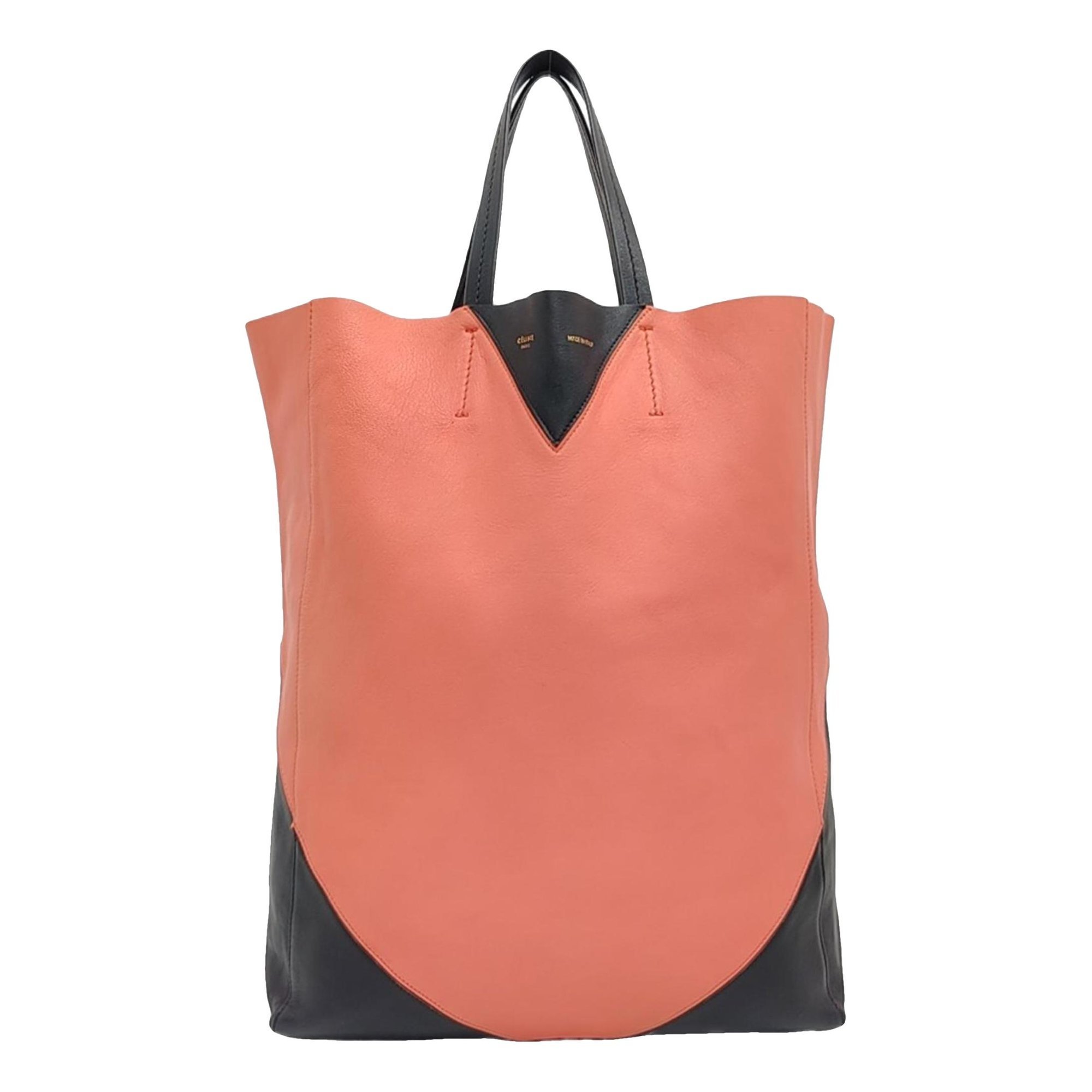 Cabas leather tote