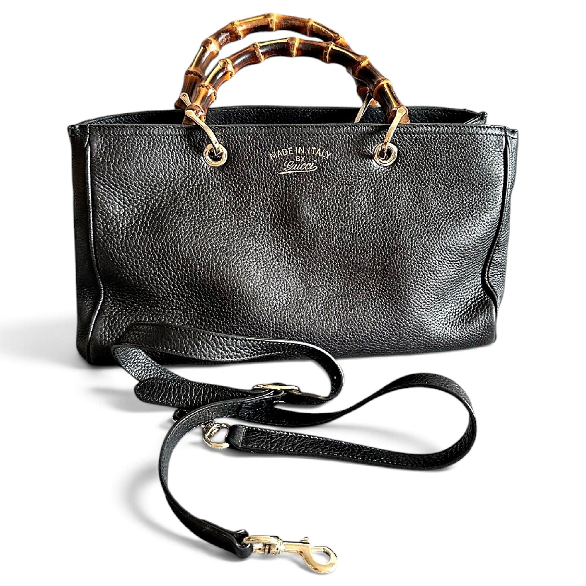 Bamboo Shopper leather tote