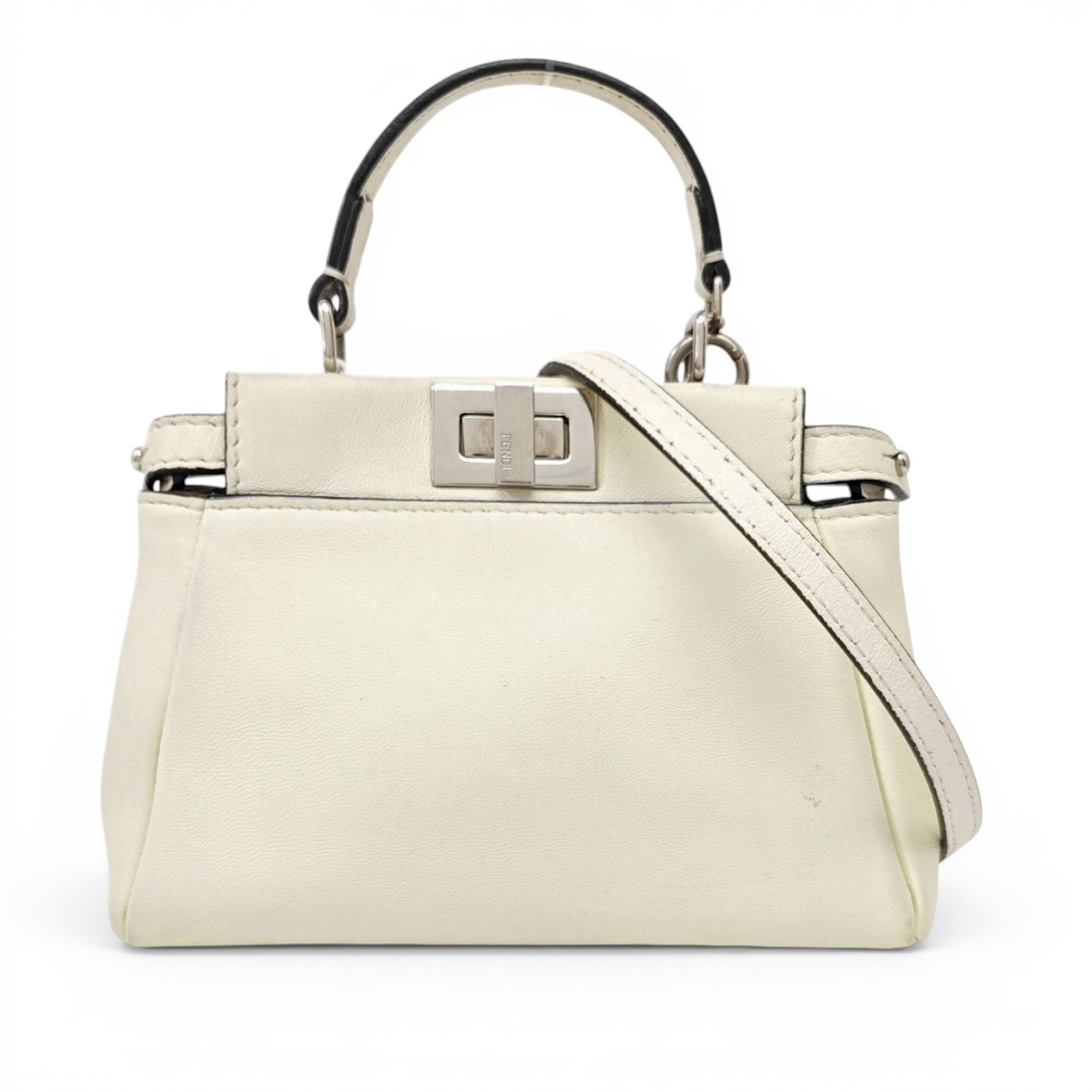 Peekaboo leather handbag