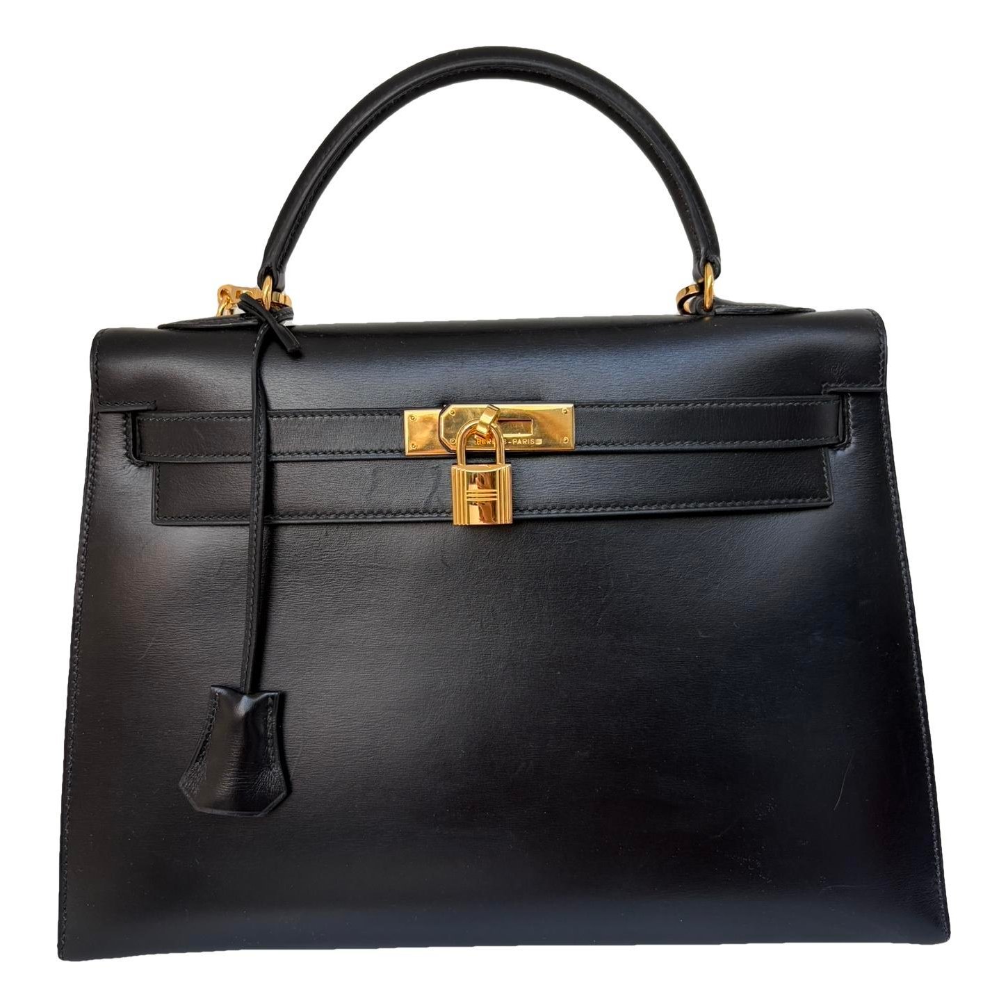 Hermes Kelly 32 Handbag Black 1994