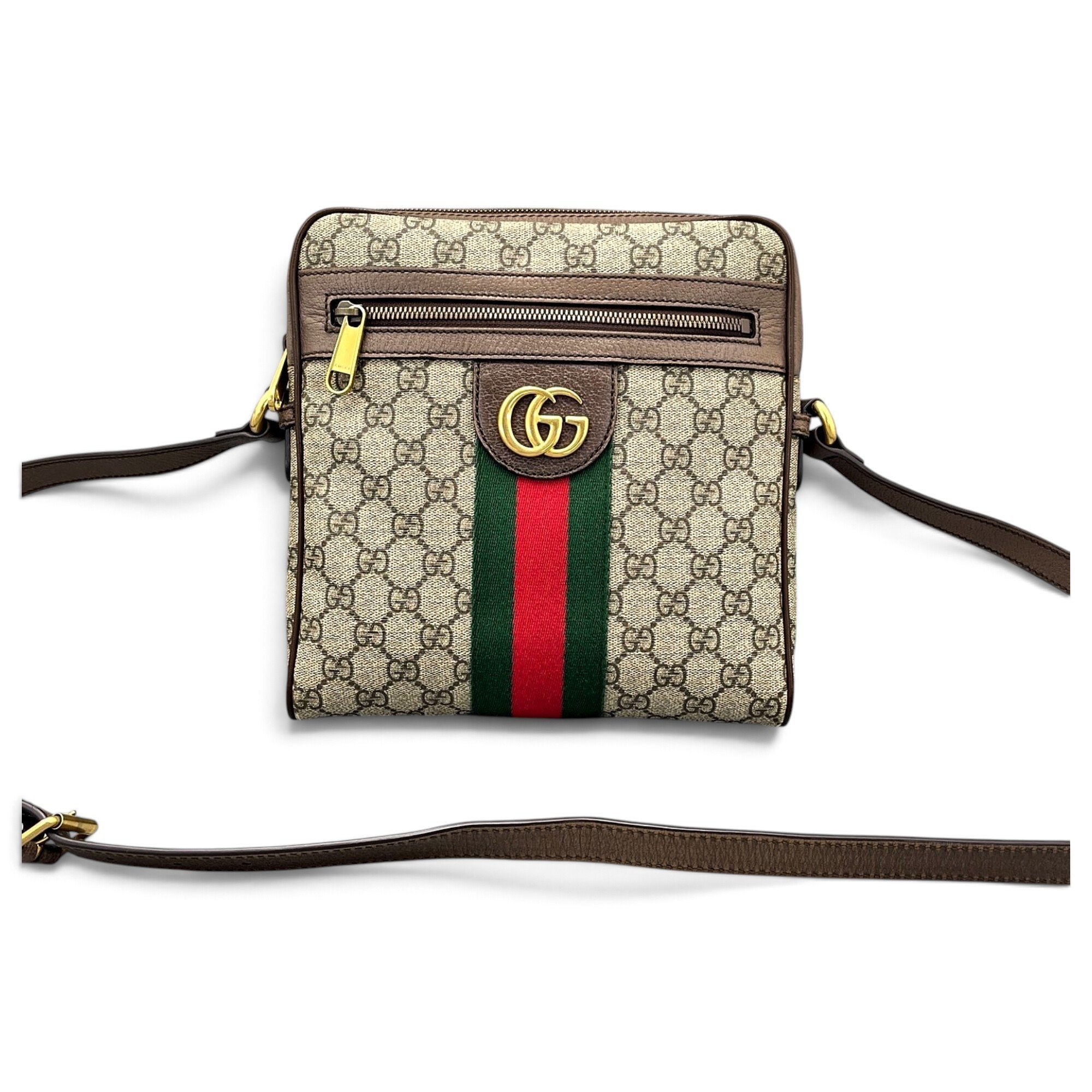 Ophidia leather crossbody bag