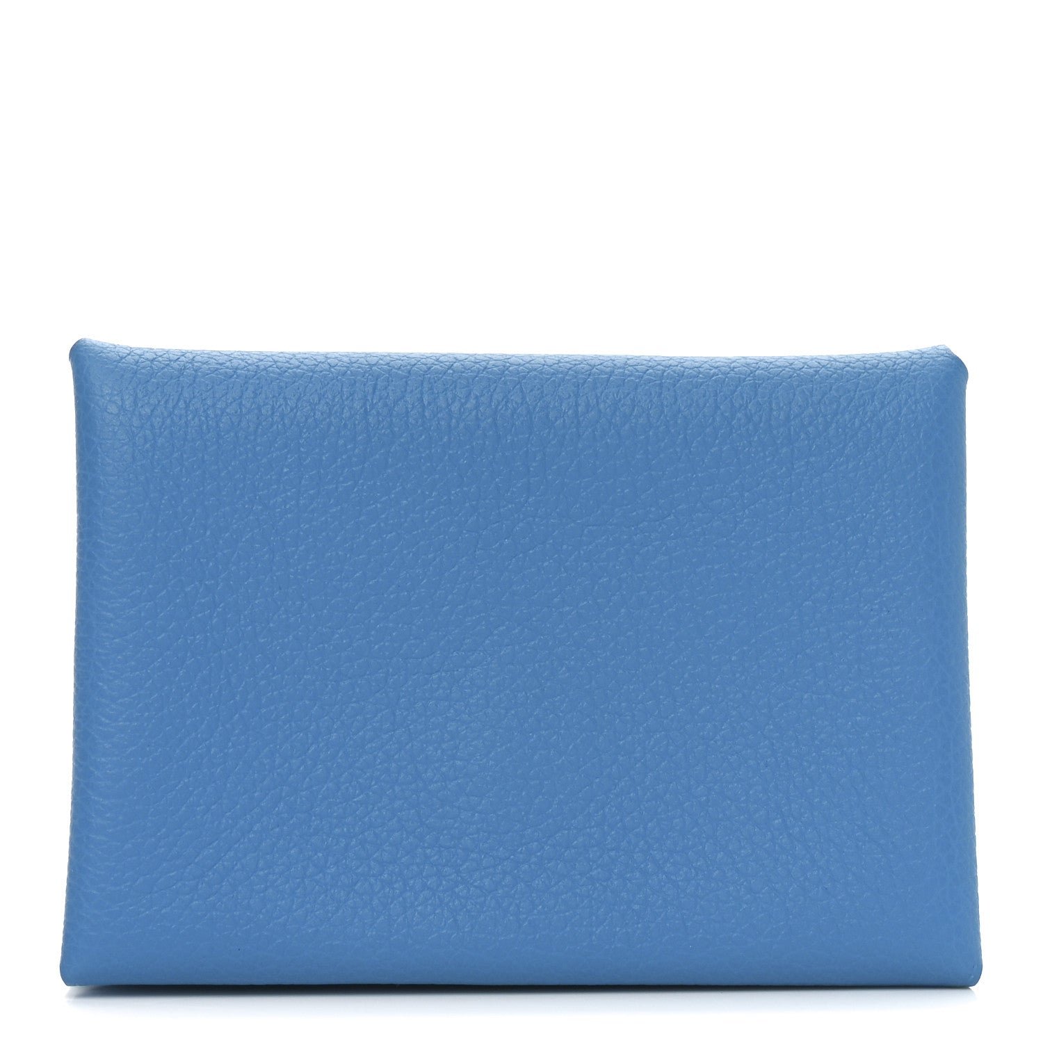 Hermes Evercolor Calvi Duo Card Case Bleu Zanzibar