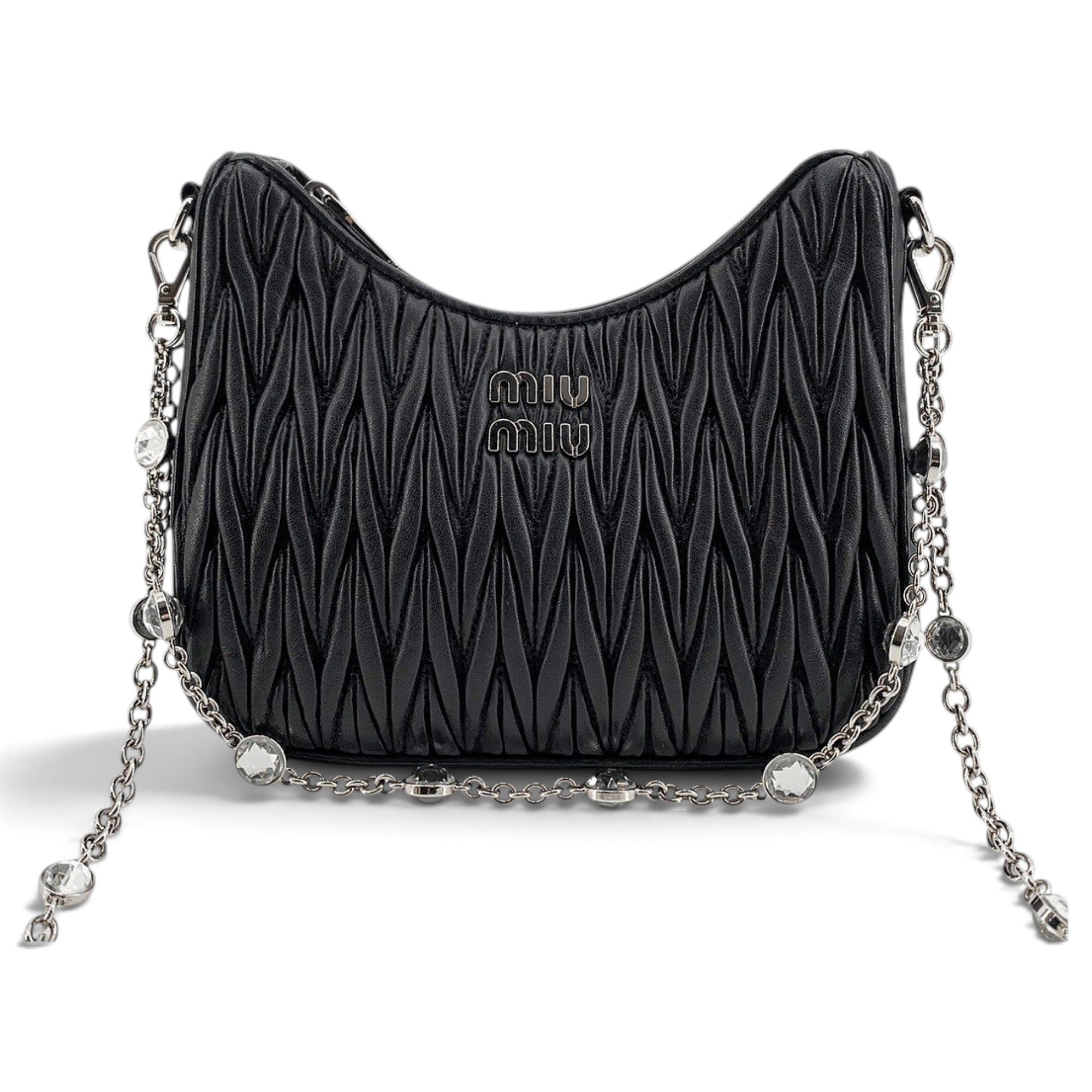 Matelassé leather crossbody bag