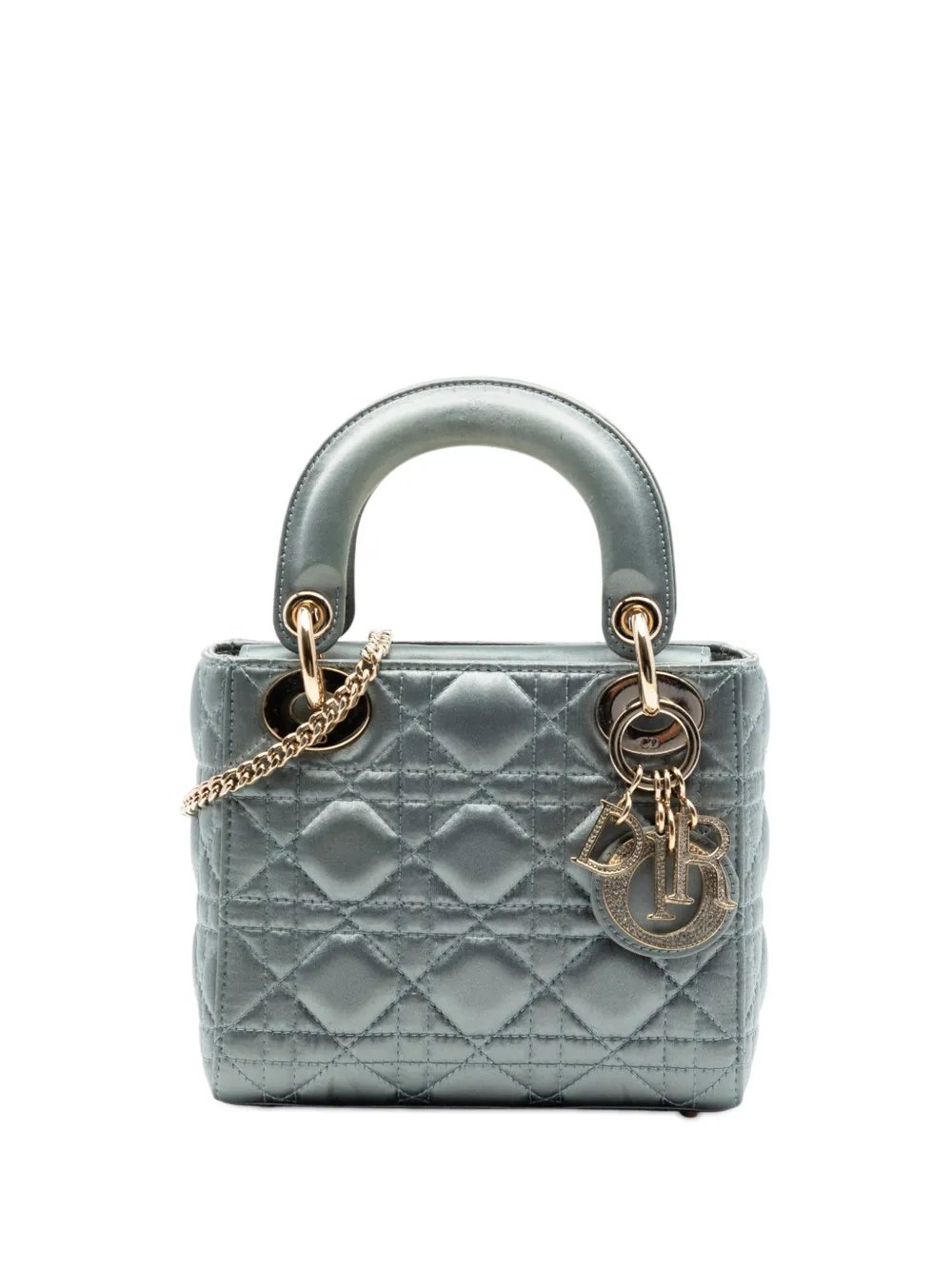 2019 Mini Satin Cannage Swarovski Crystal Lady Dior satchel