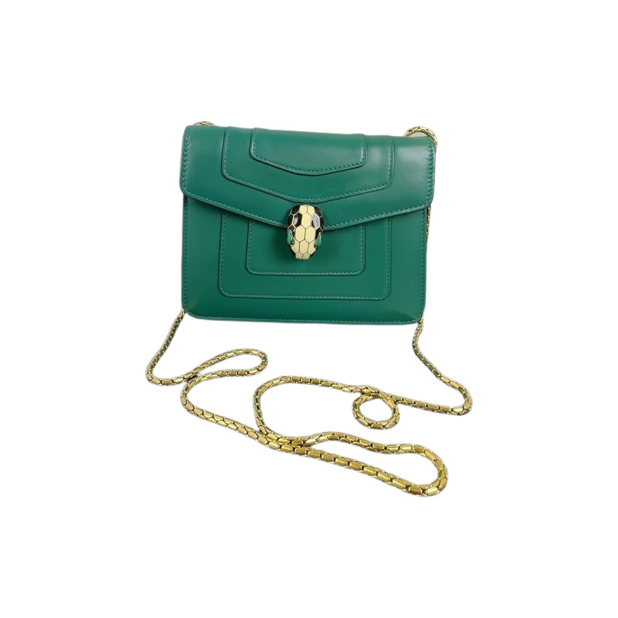 Serpenti leather handbag