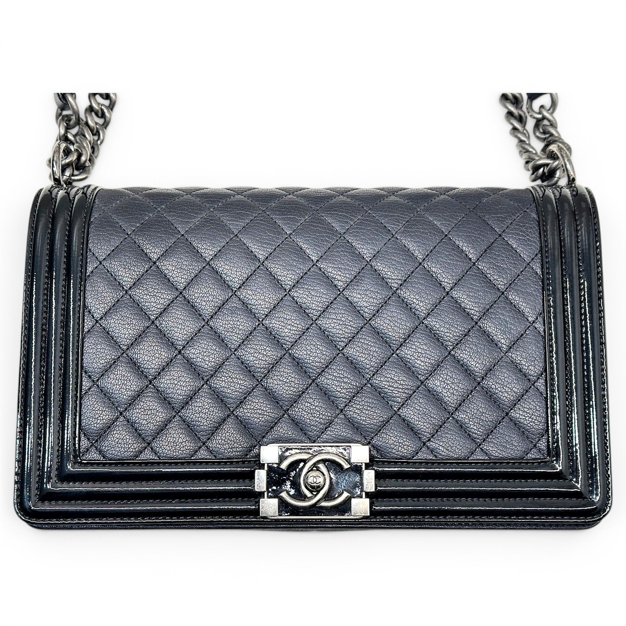 Boy patent leather handbag
