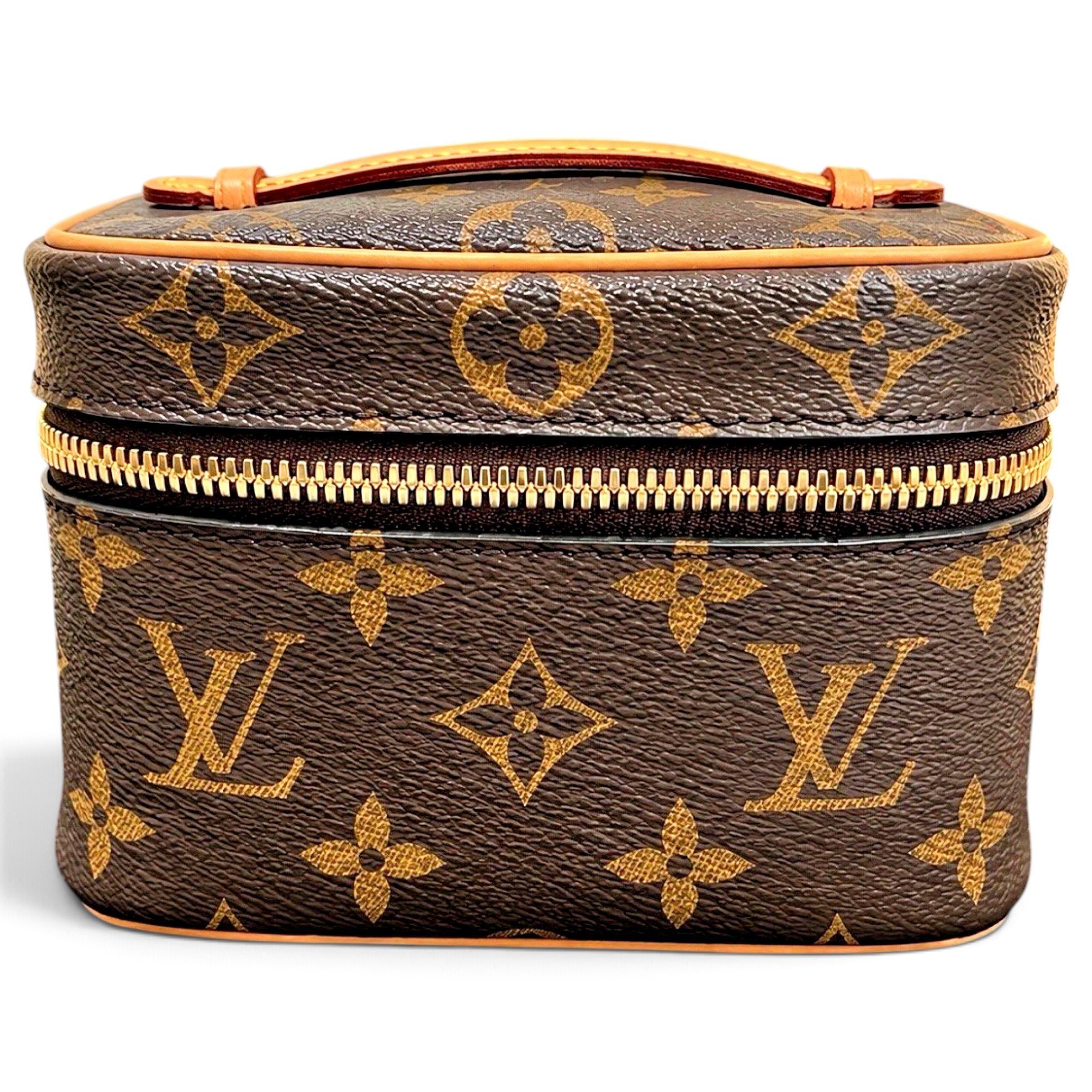 Vanity leather handbag