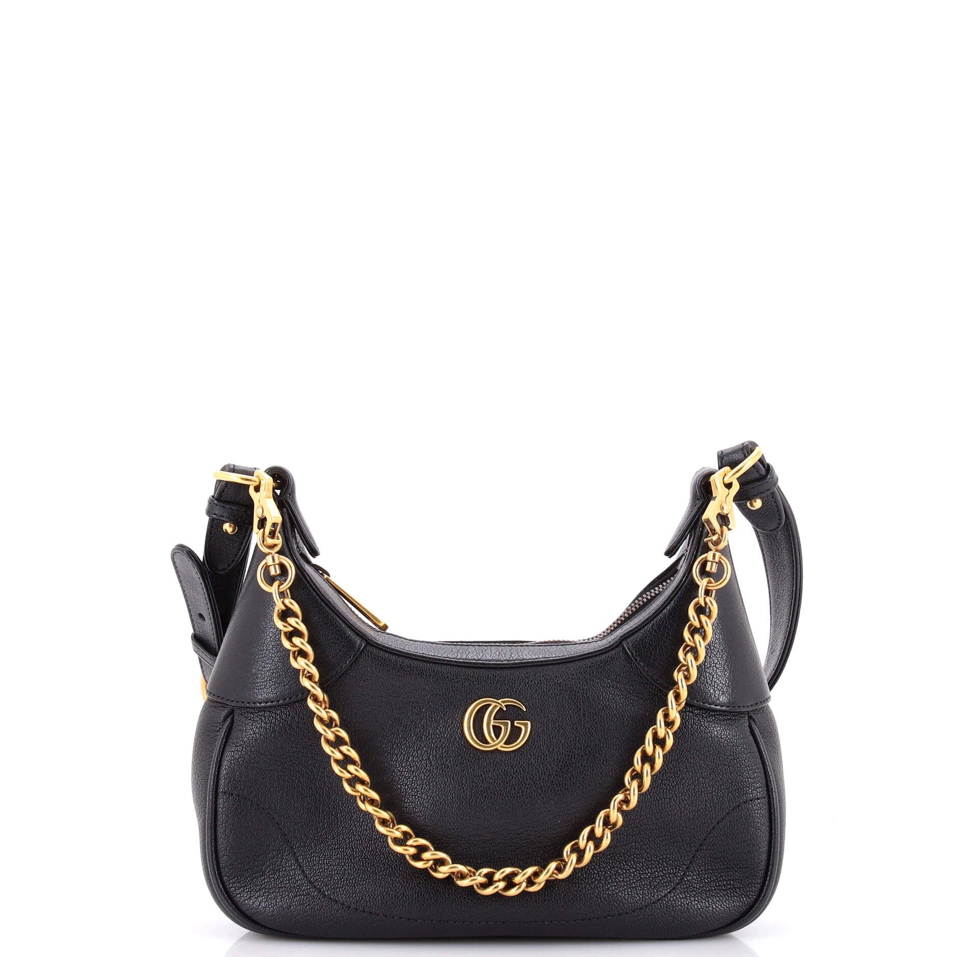 Aphrodite Zip Shoulder Bag Leather Small