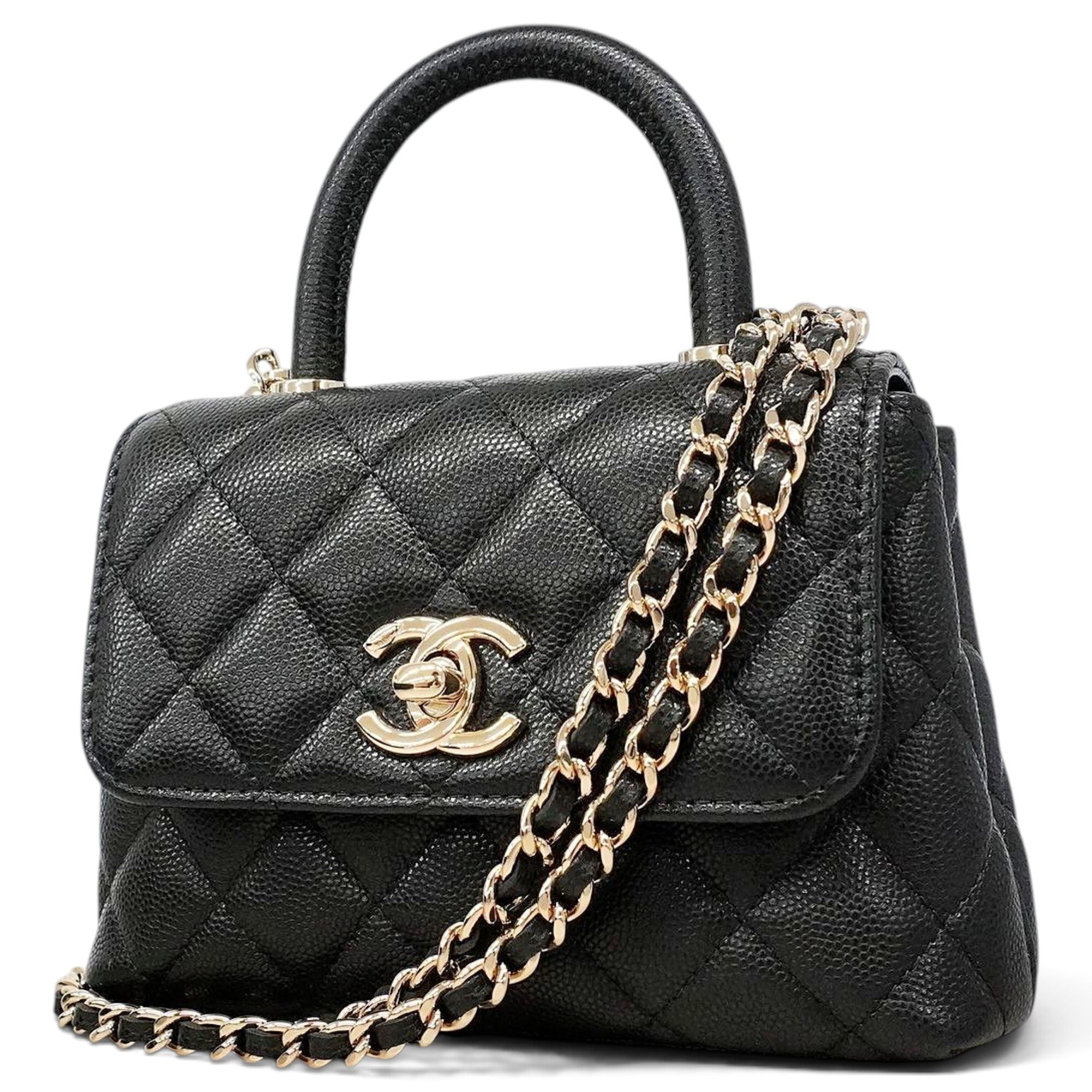 Coco Handle leather handbag