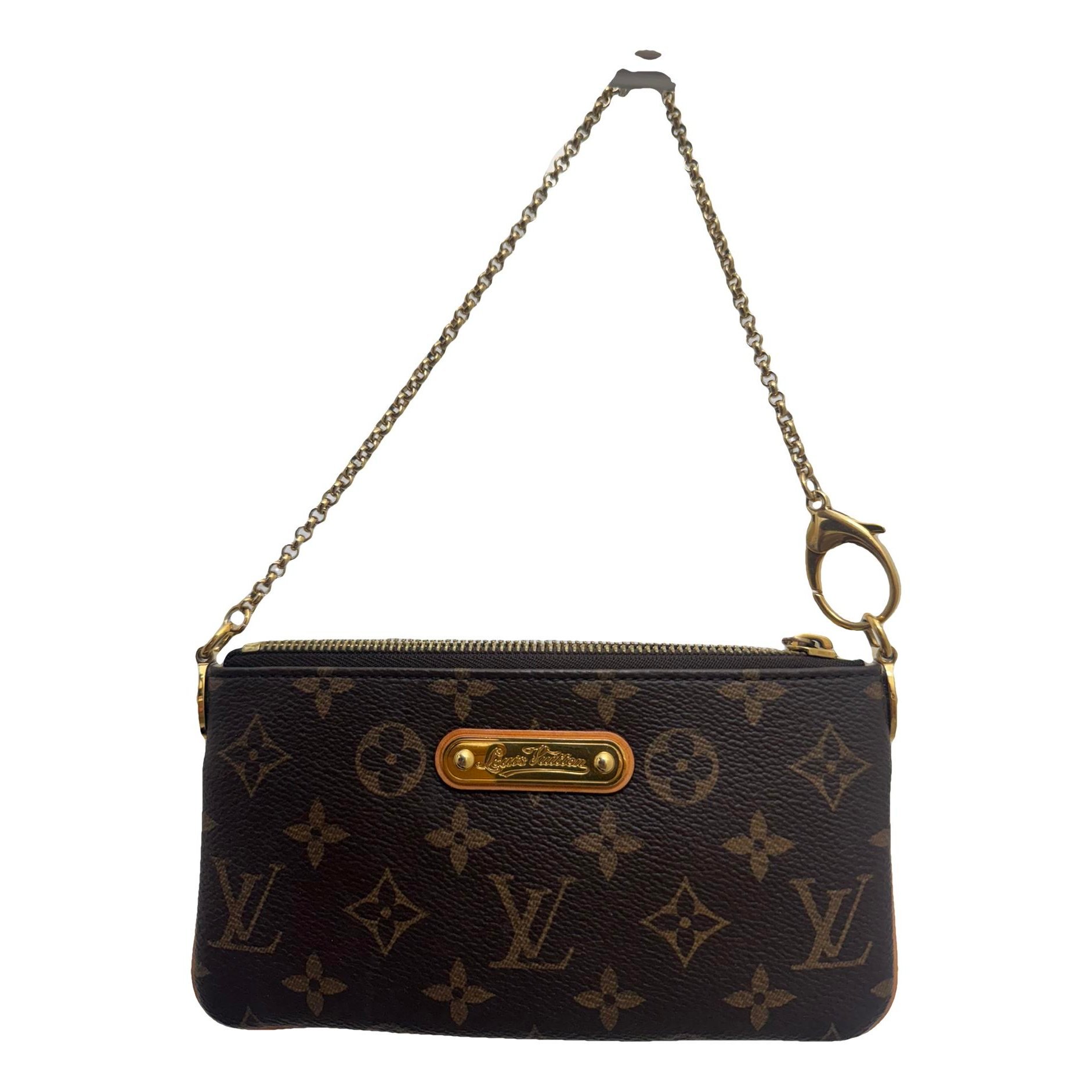 Leather clutch bag