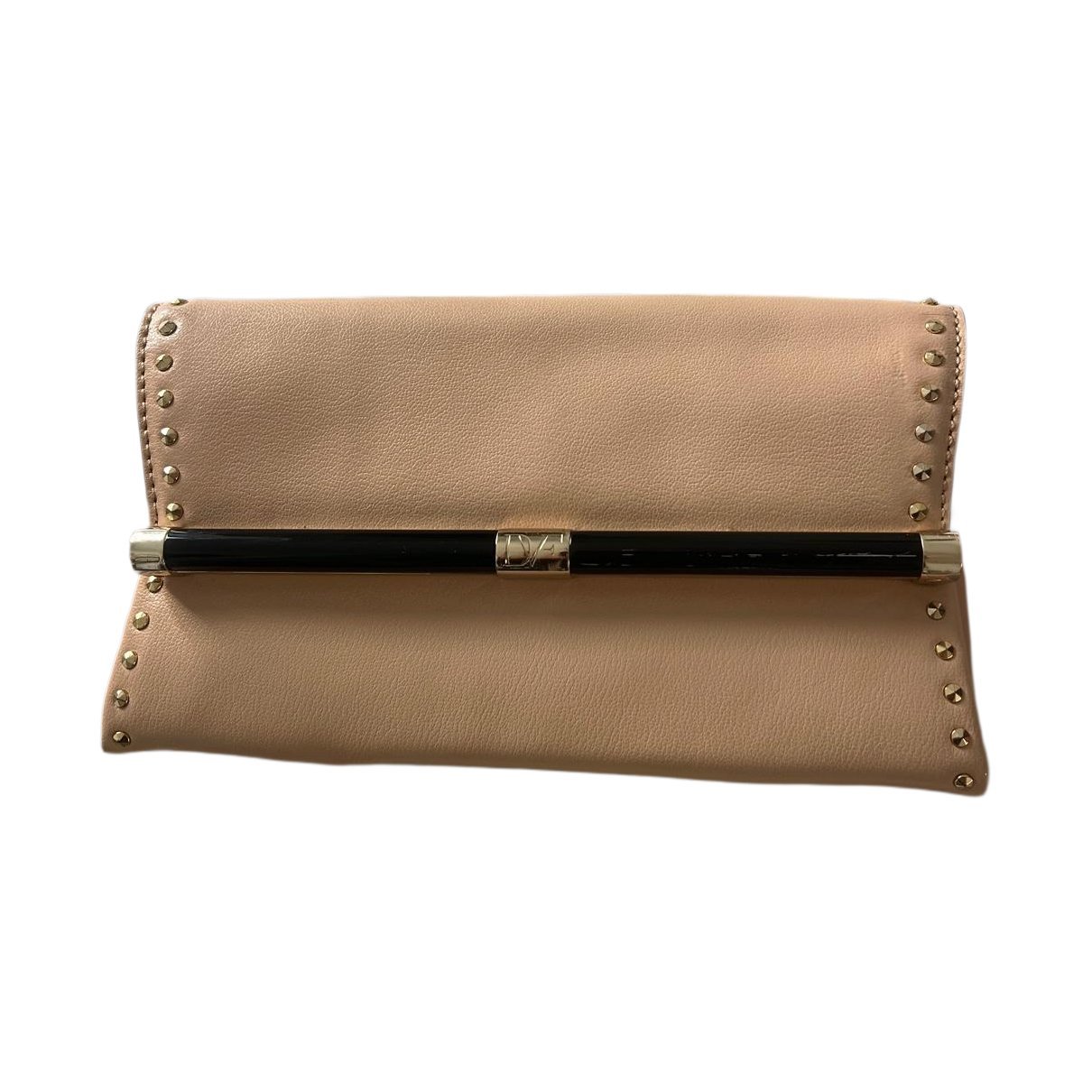 Leather clutch bag