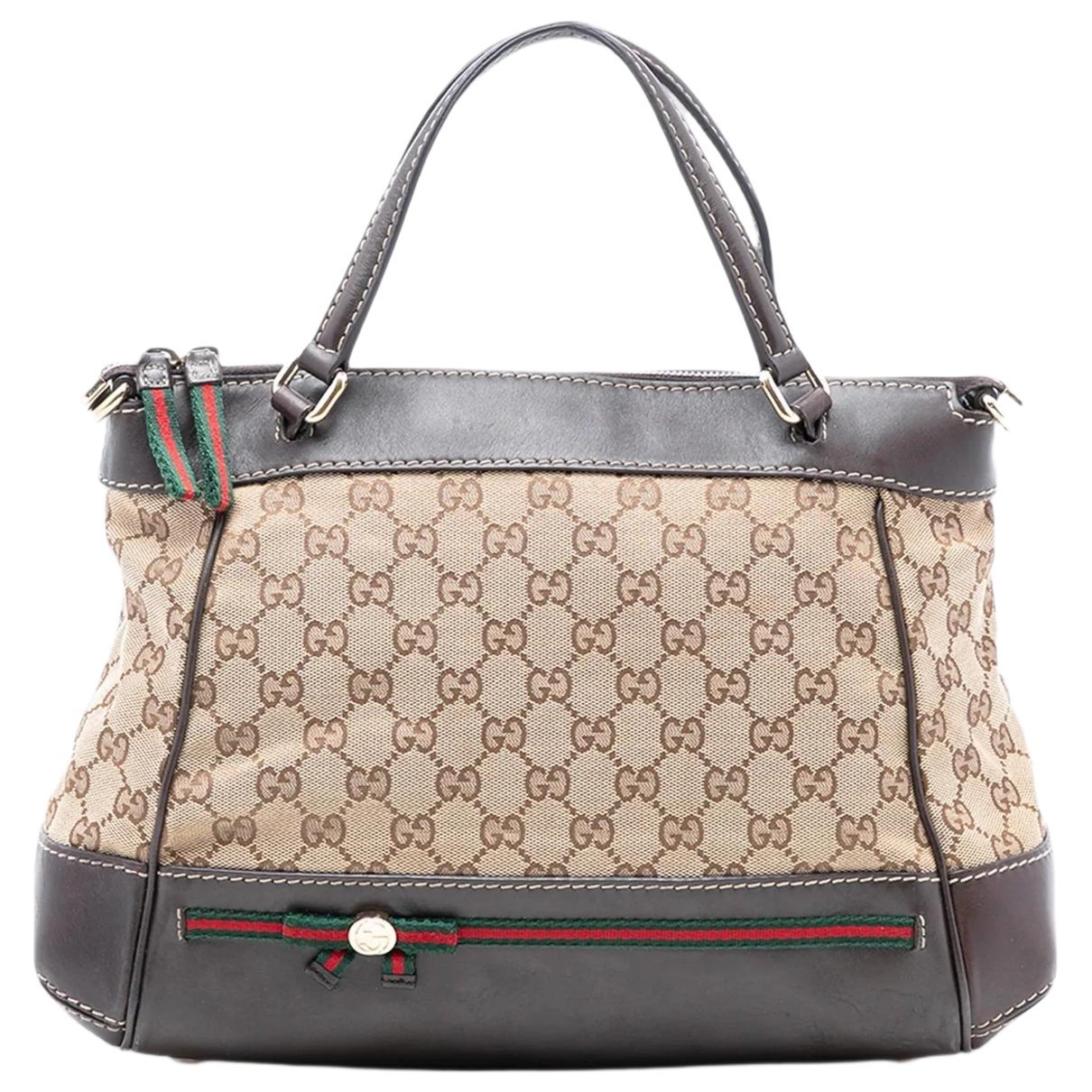 Gucci B cloth satchel