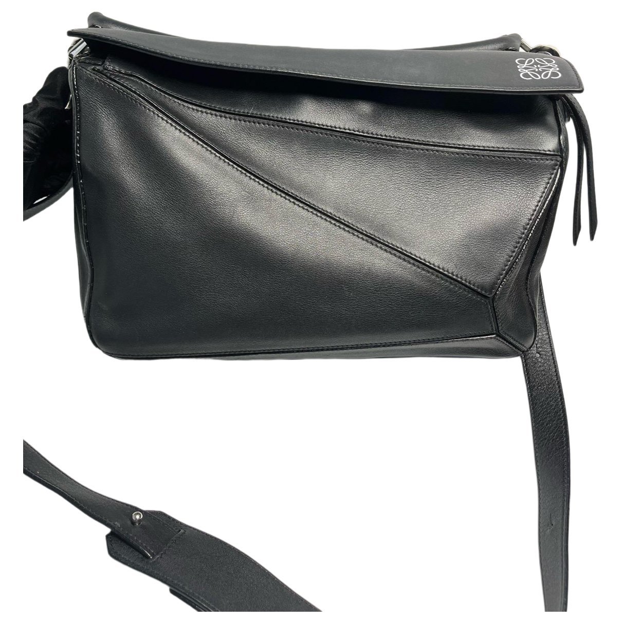Puzzle leather handbag