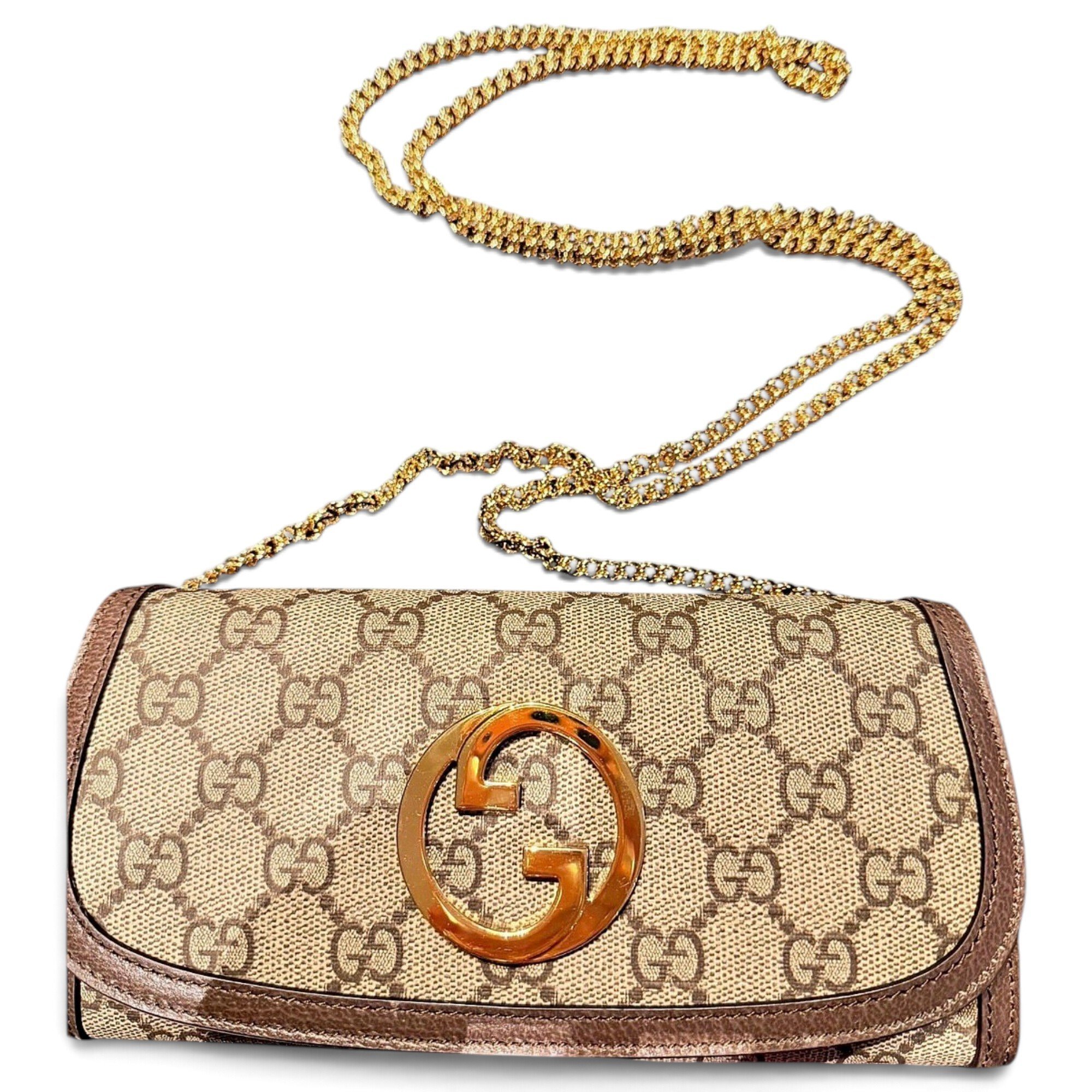 Blondie leather clutch bag