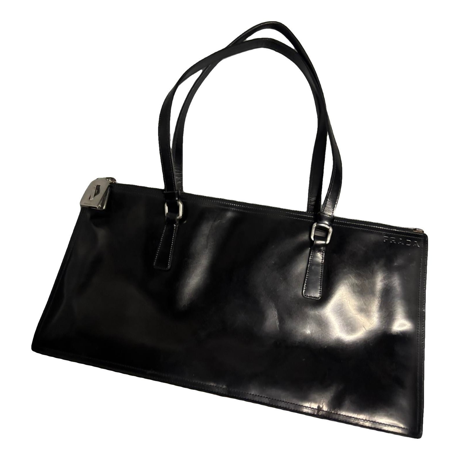 Patent leather handbag