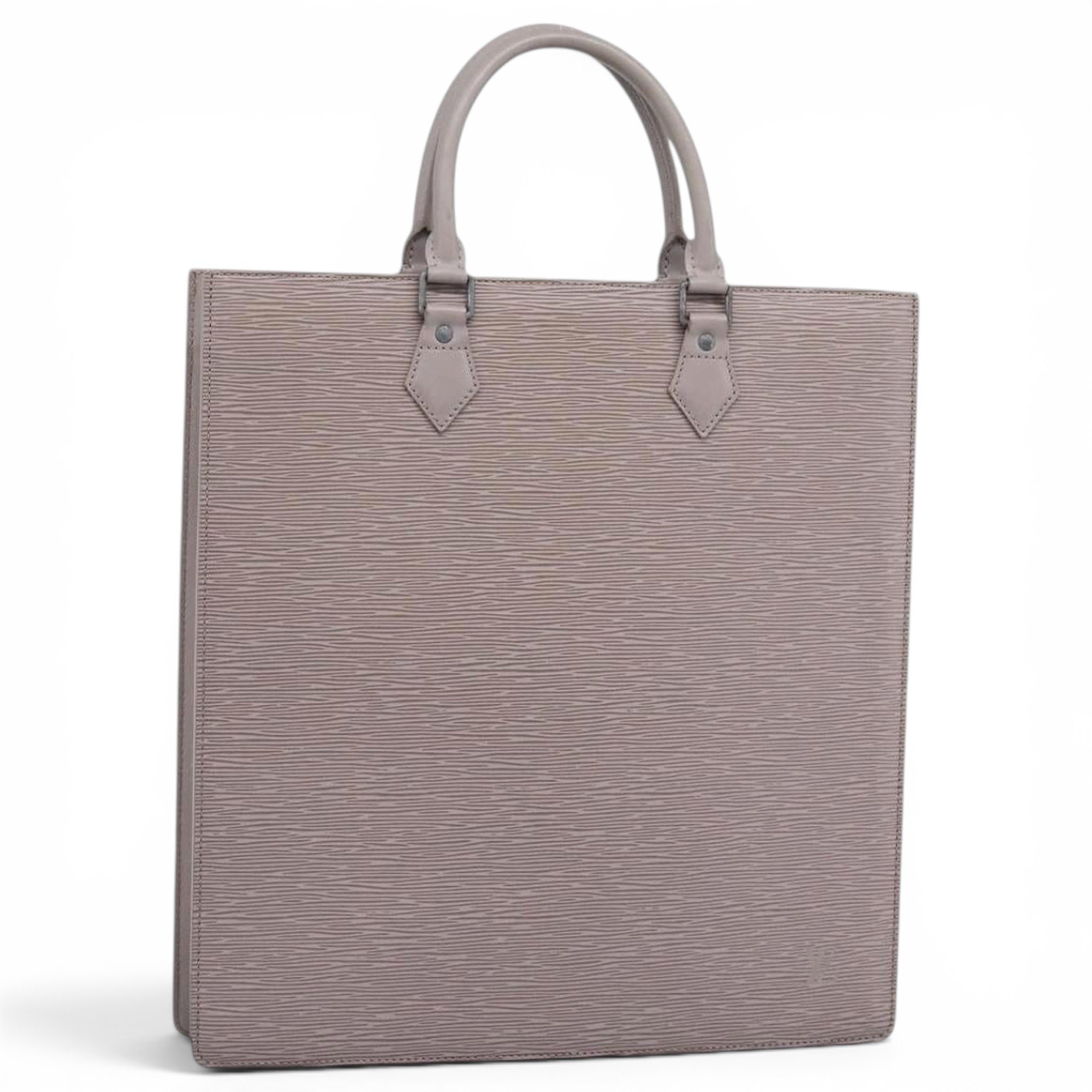 Plat leather tote